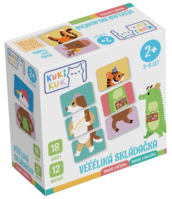 Svět dětí - Efko KukiKuk Véééliká skládačka Veselá zvířátka