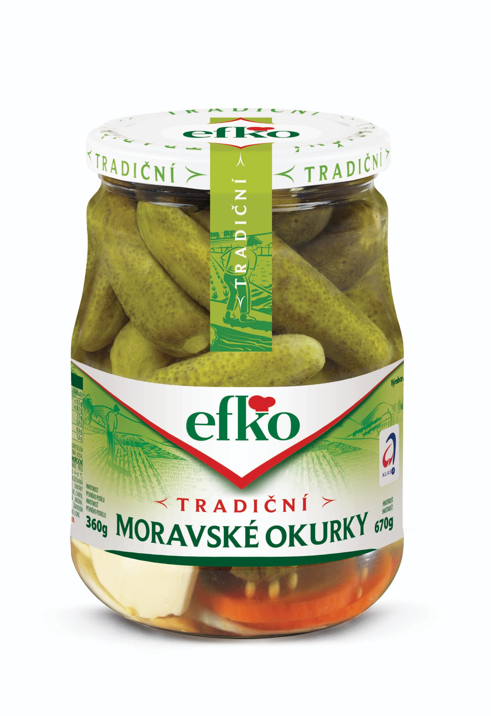 Trvanlivé potraviny - Efko Moravské okurky 720 ml