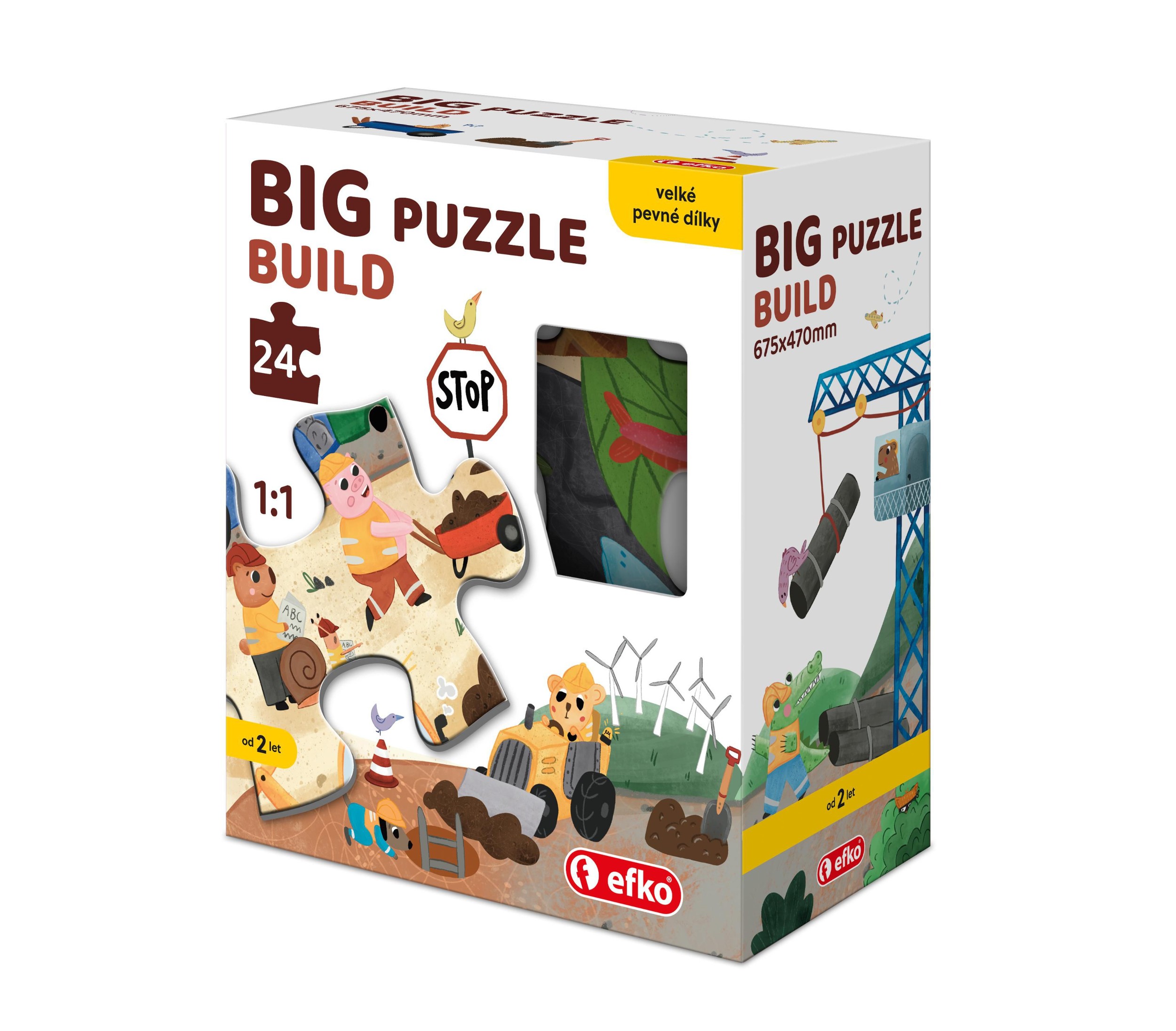 Svět dětí - efko Puzzle BIG – Build 24 dílků
