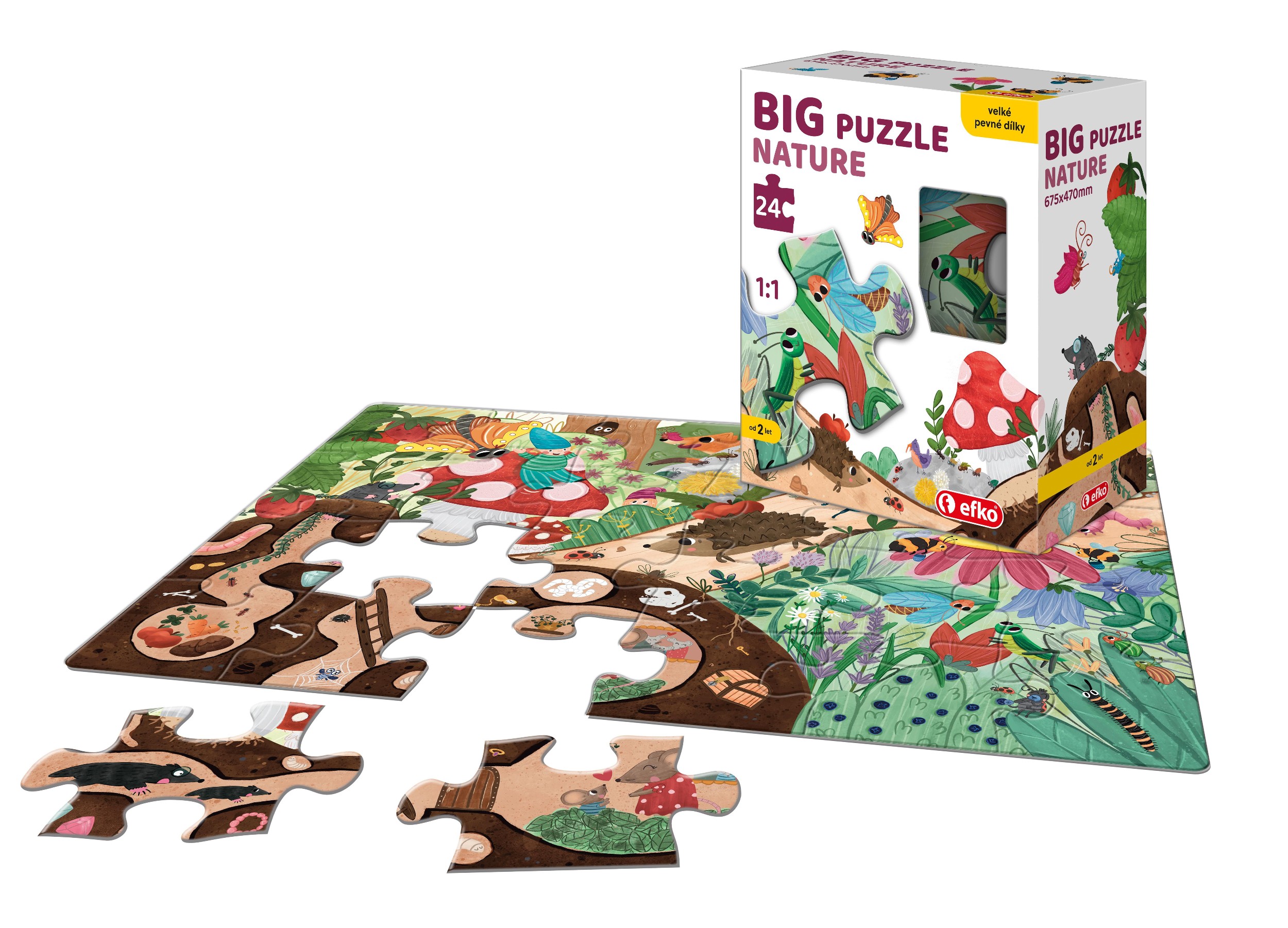 efko Puzzle BIG – Nature 24 dílků-1