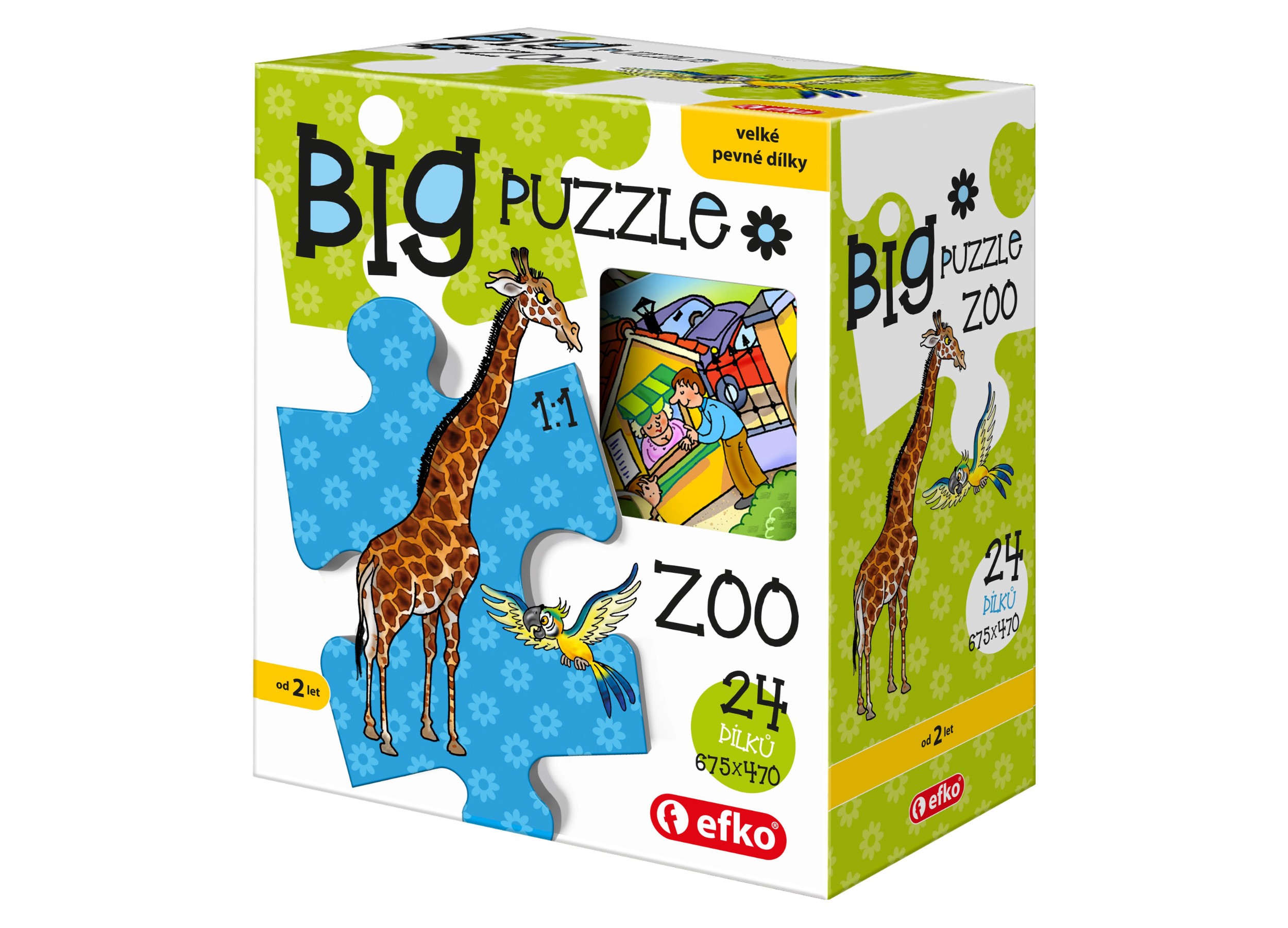 efko Puzzle BIG ZOO baby  24 dílků