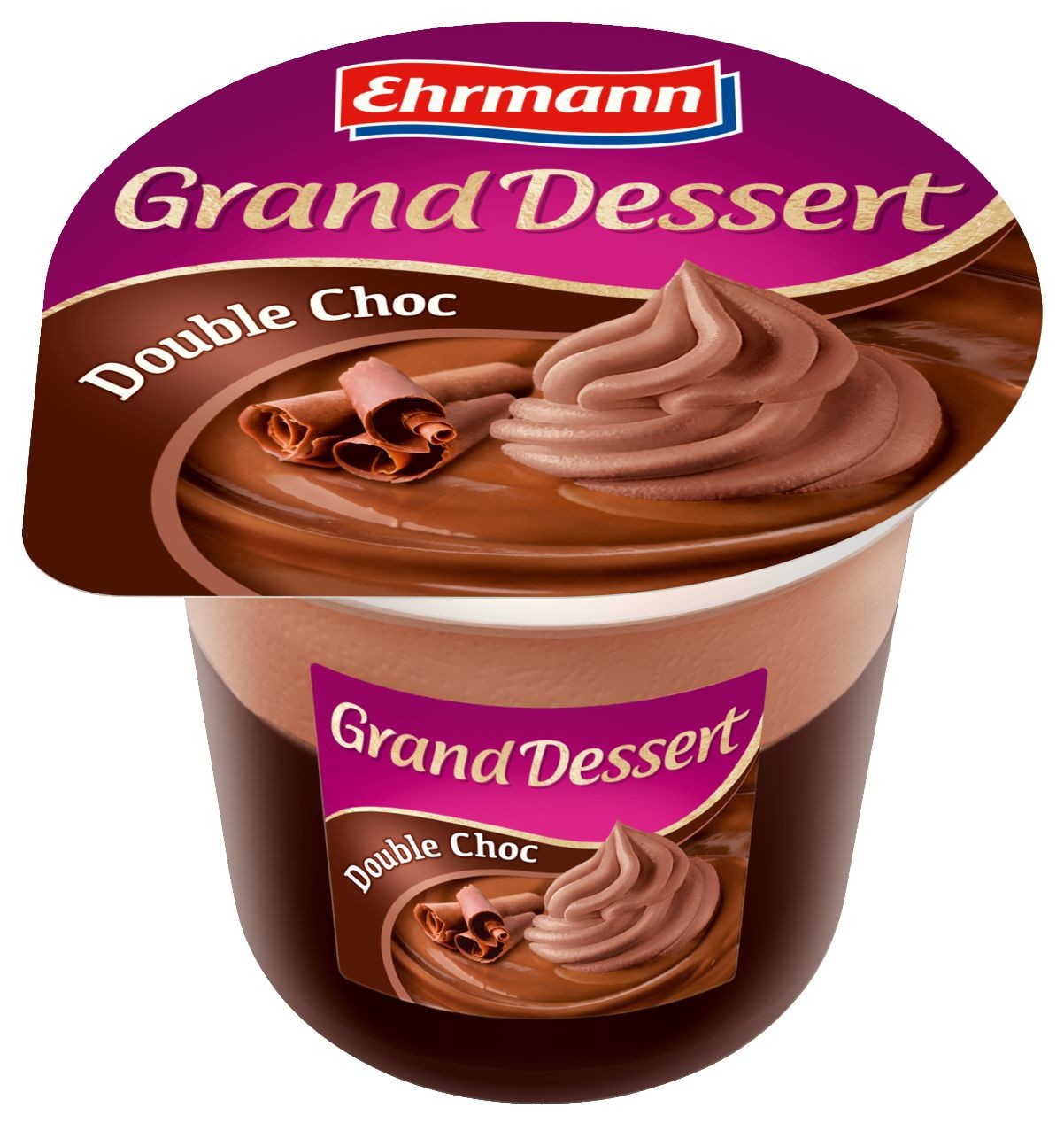 Mléčné a chlazené - Ehrmann Grand Dessert double choc 190 g