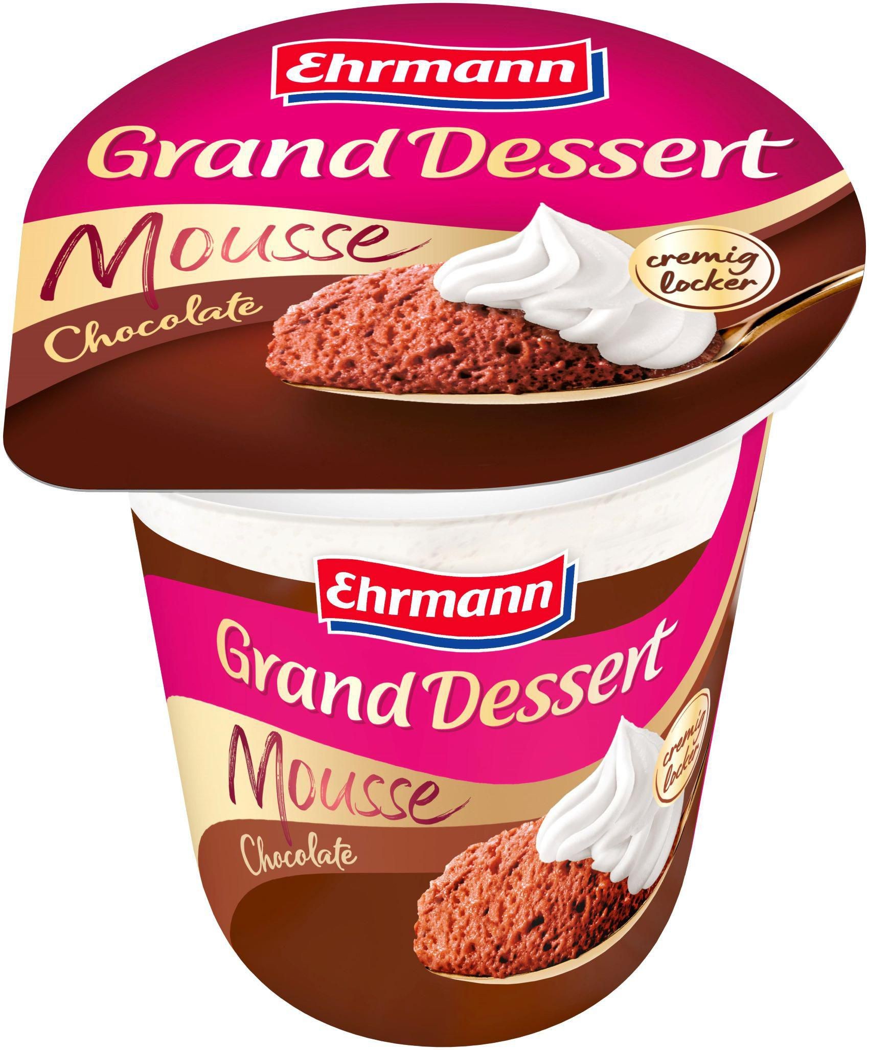 Mléčné a chlazené - Ehrmann Grand dessert mousse chocolate 170g
