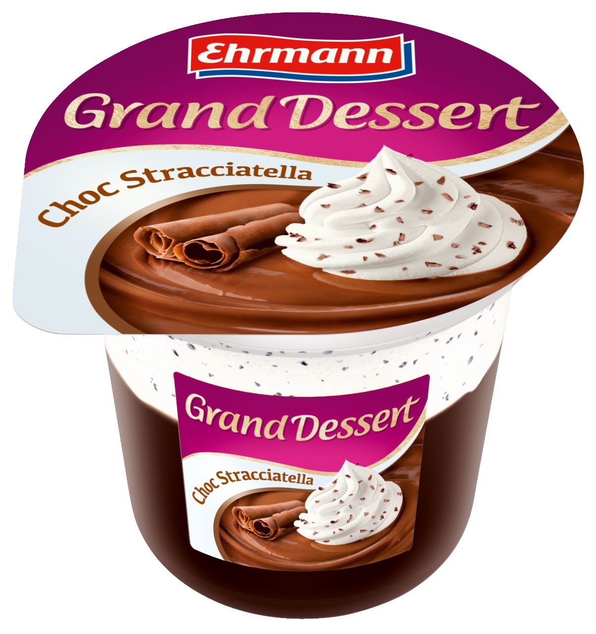 Mléčné a chlazené - Ehrmann Grand Dessert Schoko Stracciatella 190 g