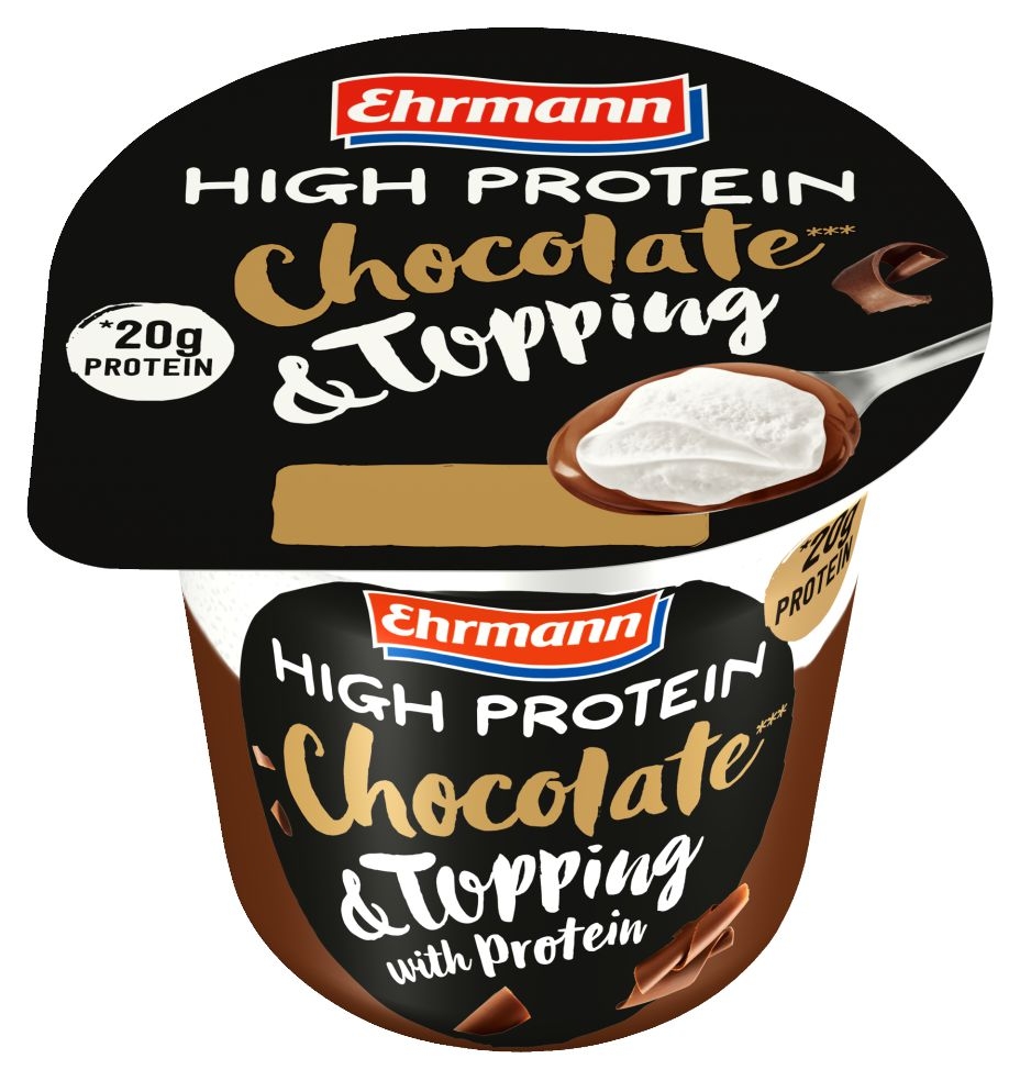 Mléčné a chlazené - Ehrmann High Protein Chocolate & Topping with protein 200 g