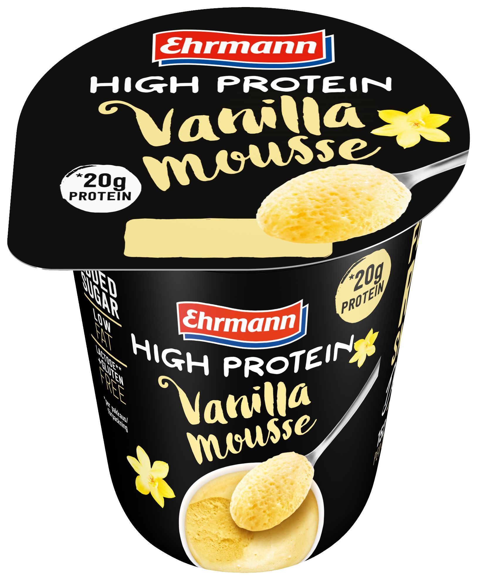 Mléčné a chlazené - Ehrmann High Protein Mousse Vanilla 200g
