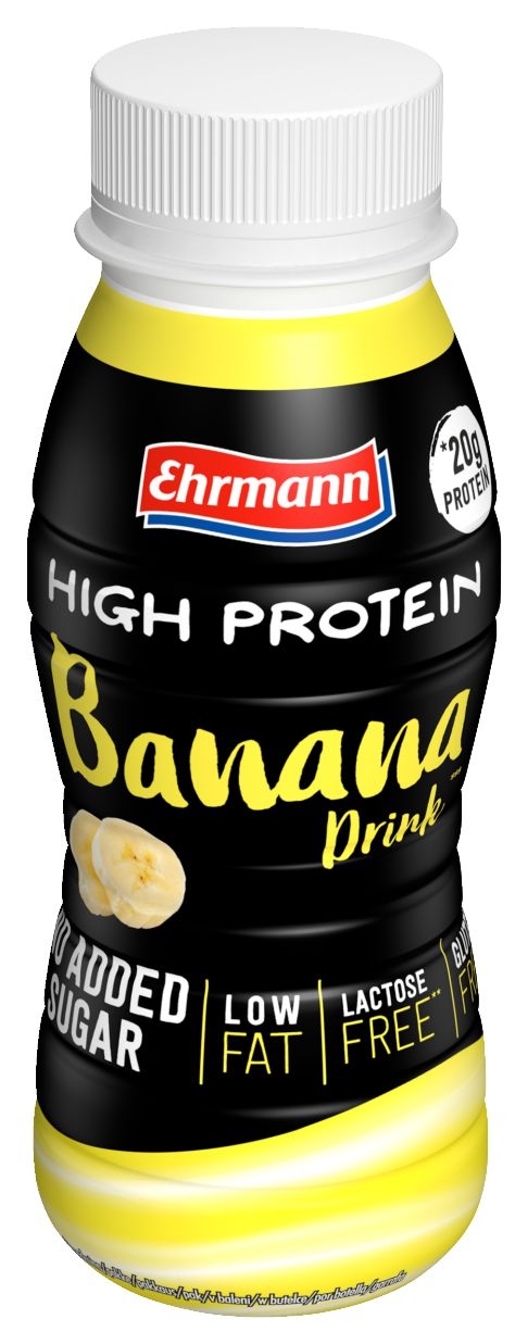 Mléčné a chlazené - Ehrmann High Protein Shot Nápoj banán 250 ml