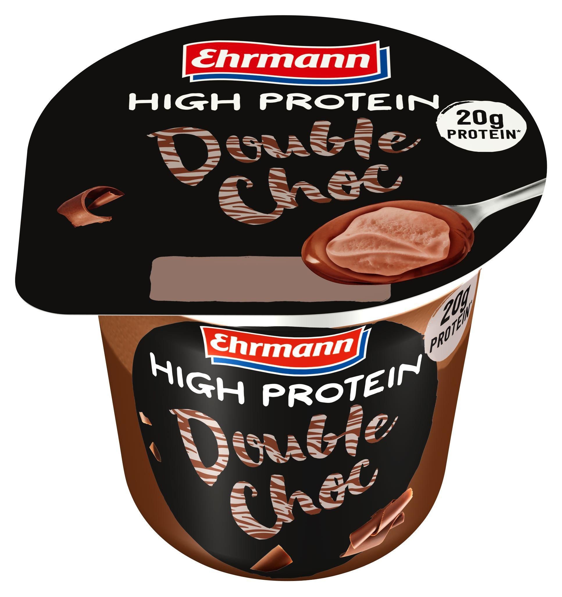 Mléčné a chlazené - Ehrmann High Protein topping double choc 200g