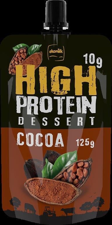 Mléčné a chlazené - Ekomilk High Protein tvarohová svačinka kakao 125g