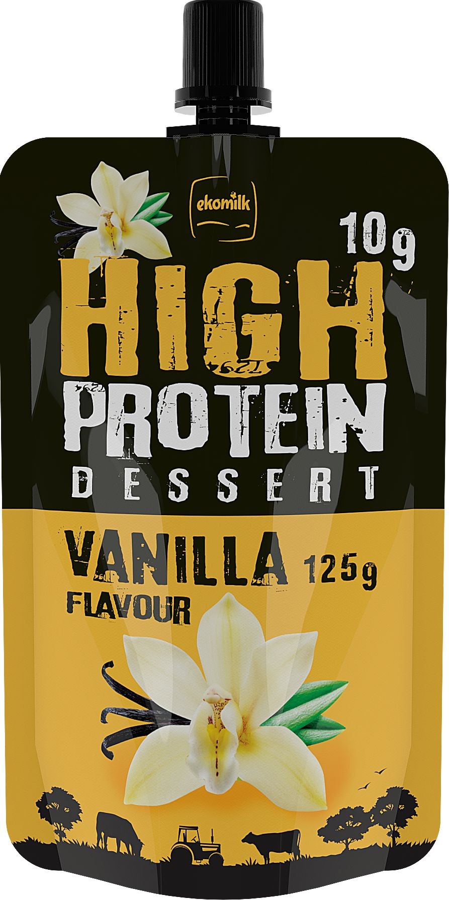 Mléčné a chlazené - Ekomilk High Protein tvarohová svačinka vanilka 125g