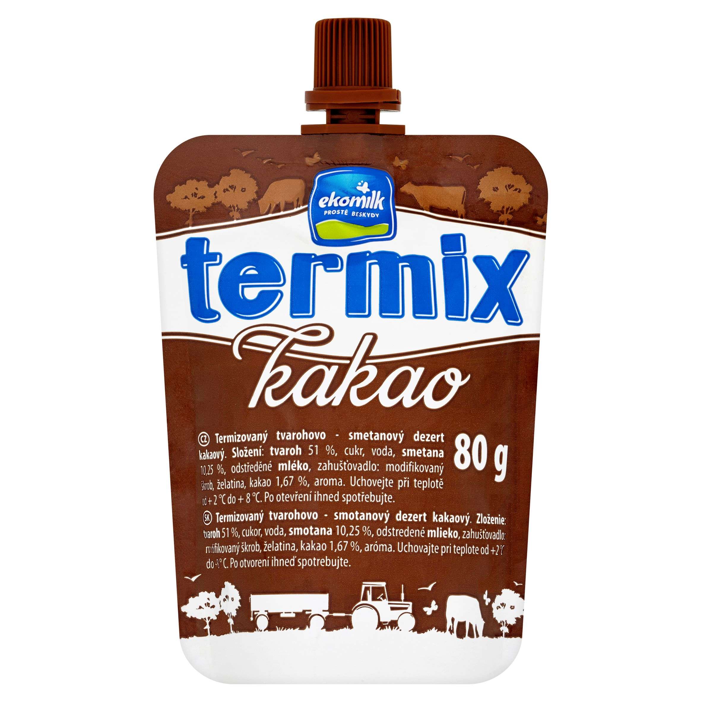 Mléčné a chlazené - Ekomilk Termix kakao 80 g