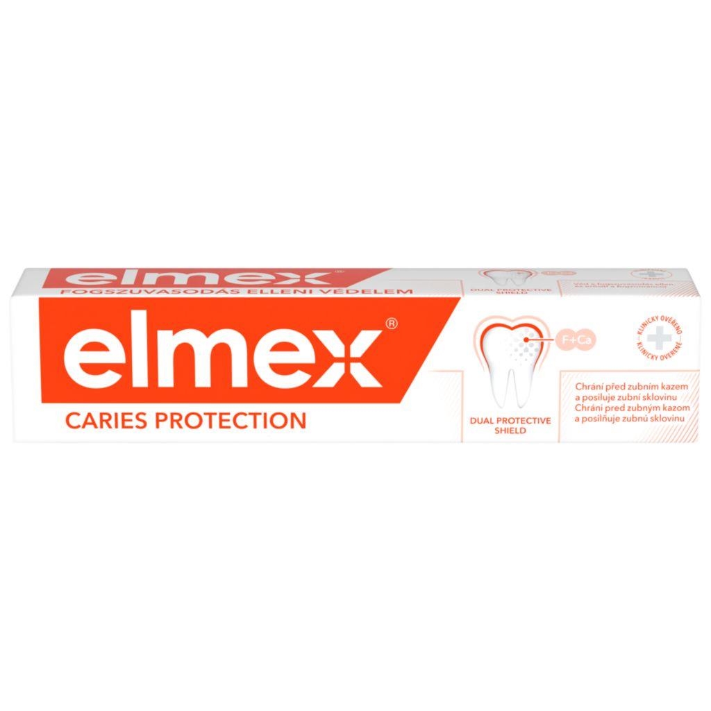 Drogerie a kosmetika - Elmex Caries Protection Fluoridová zubní pasta 75 ml