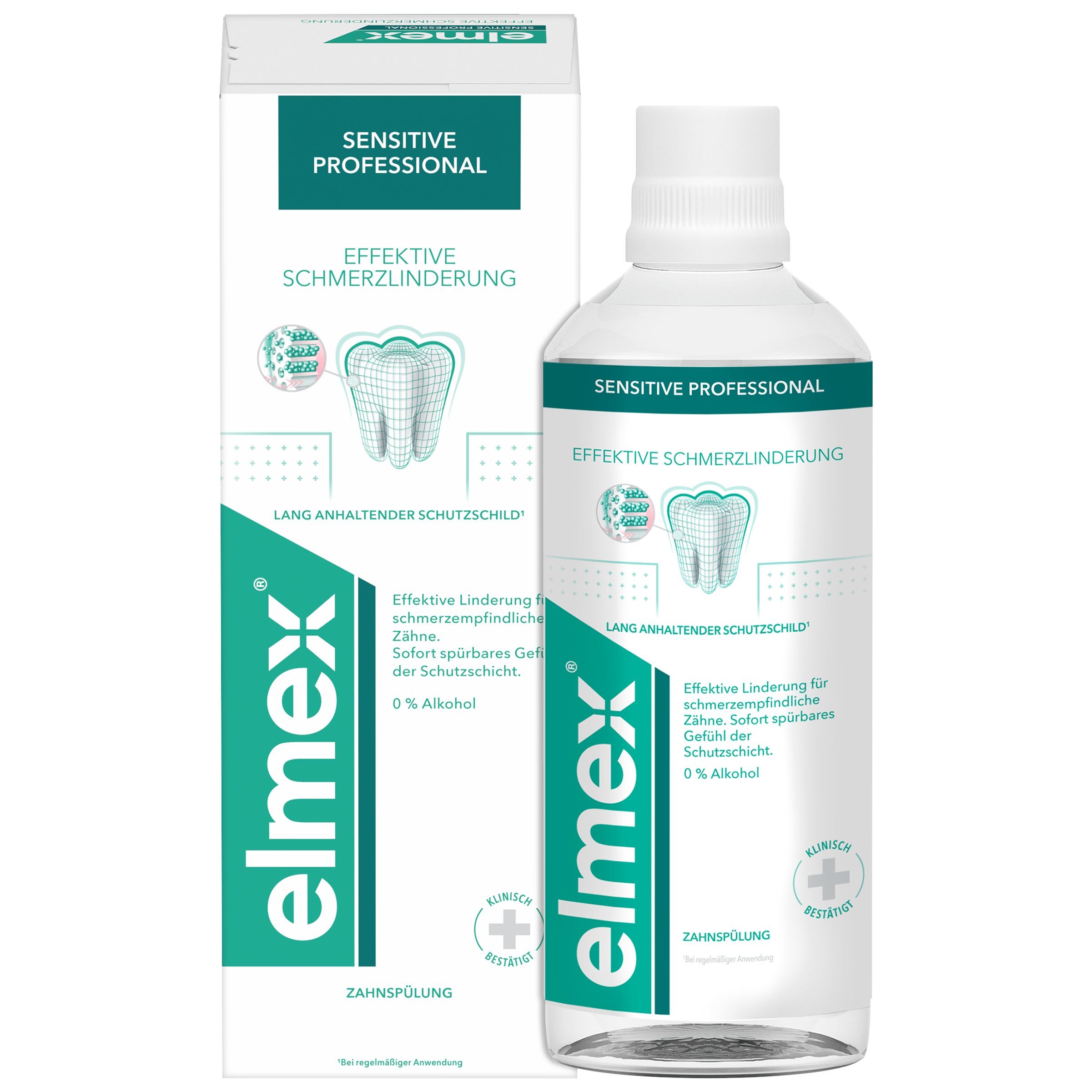 Drogerie a kosmetika - Elmex Sensitive Professional Technologie ústní vody pro-agrin s aminfluoridem 400 ml