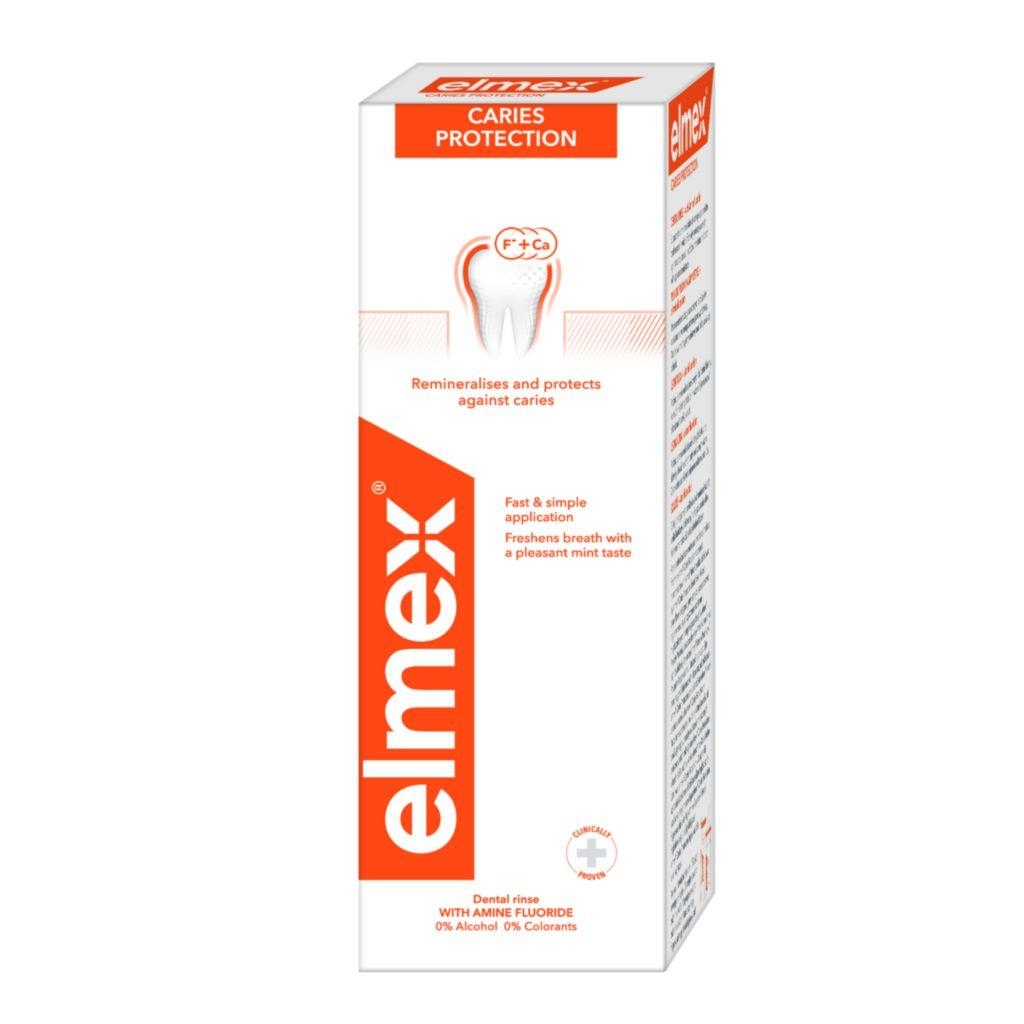 Drogerie a kosmetika - Elmex Ústní voda Caries Protection bez alkoholu 400 ml