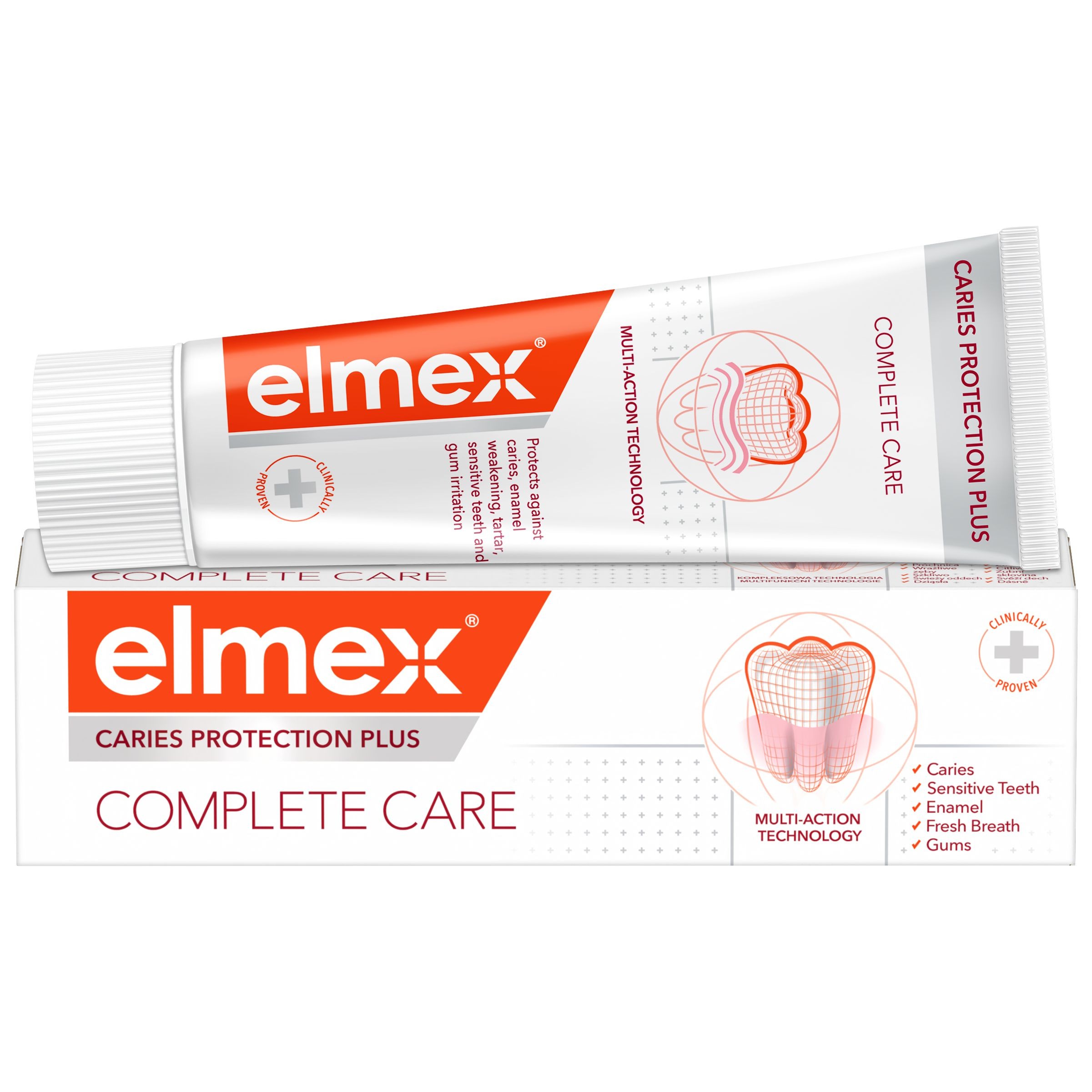 Drogerie a kosmetika - Elmex Zubní pasta Caries Complete Care 75 ml
