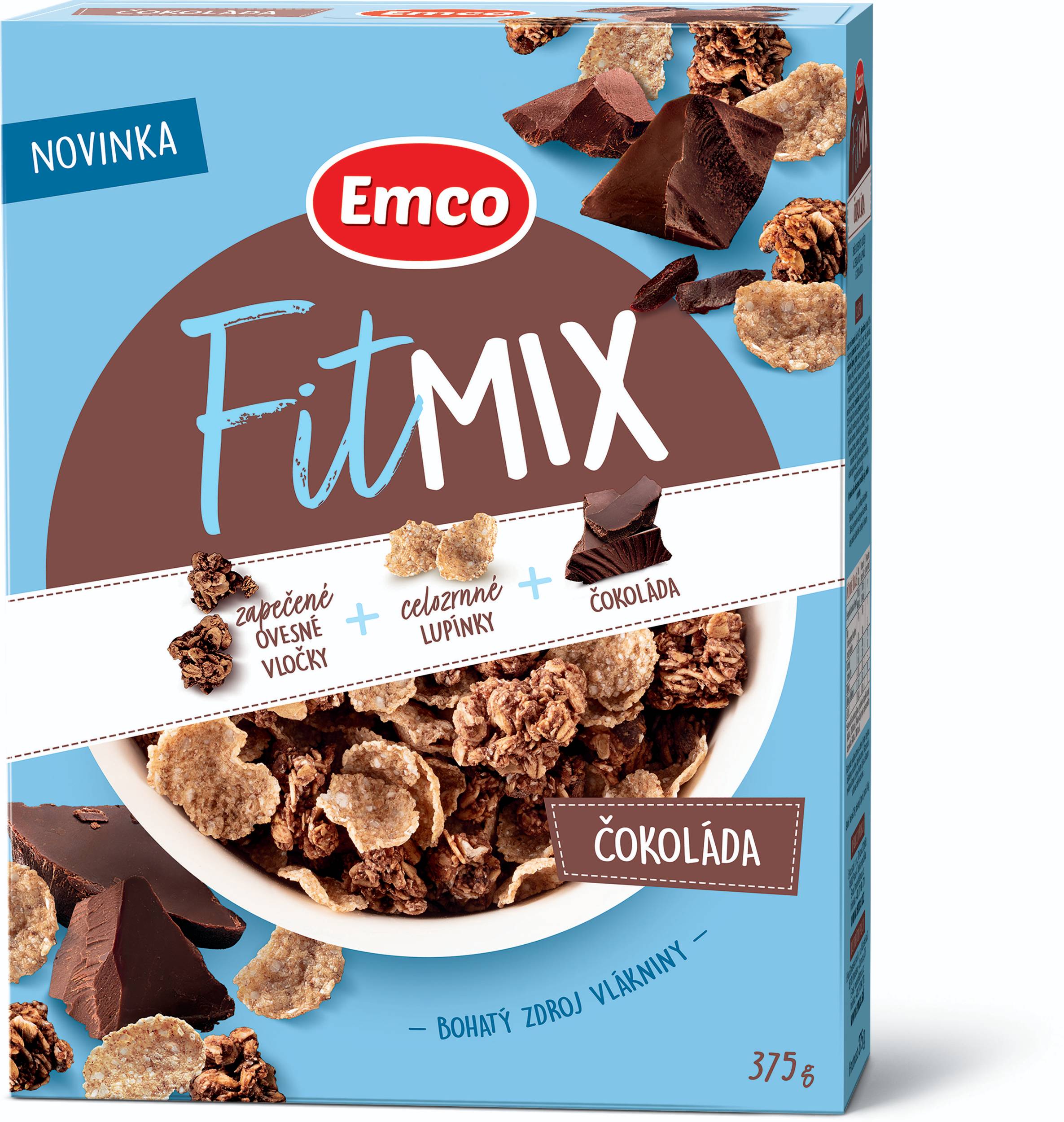 Trvanlivé potraviny - Emco Fitmix čokoláda 375g