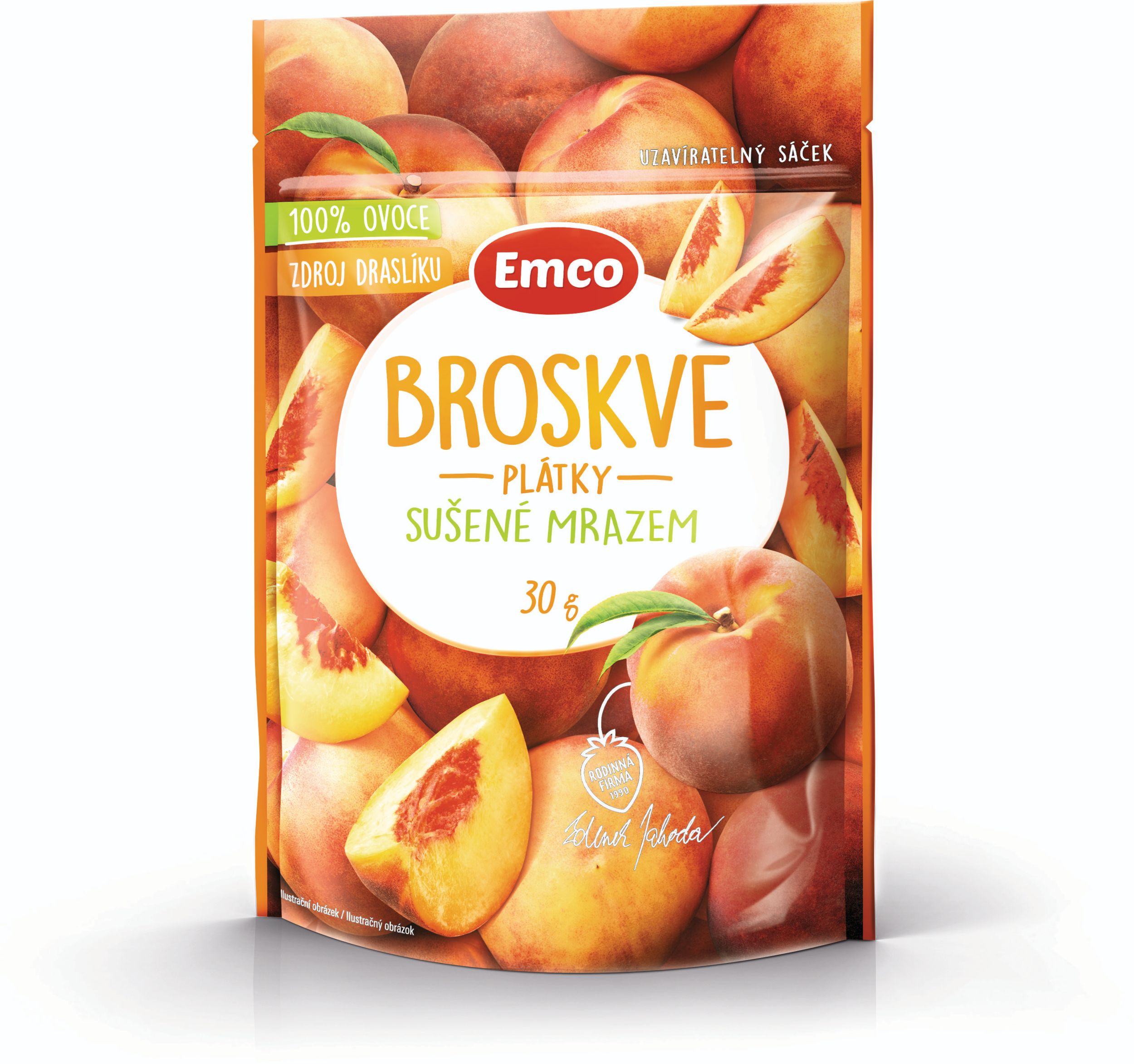 Zdravý svět - Emco Mrazem sušené broskve 30g