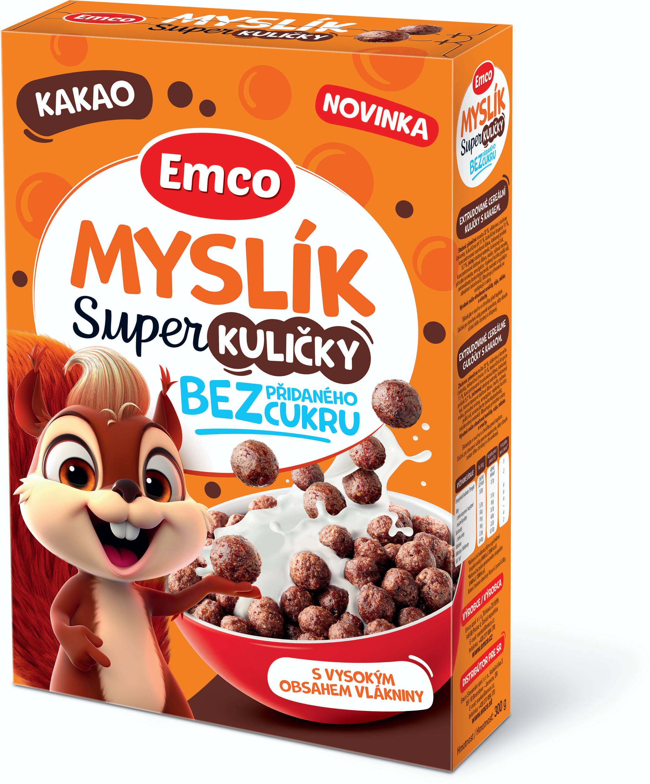 Emco Myslík Super kuličky kakao 300g-0