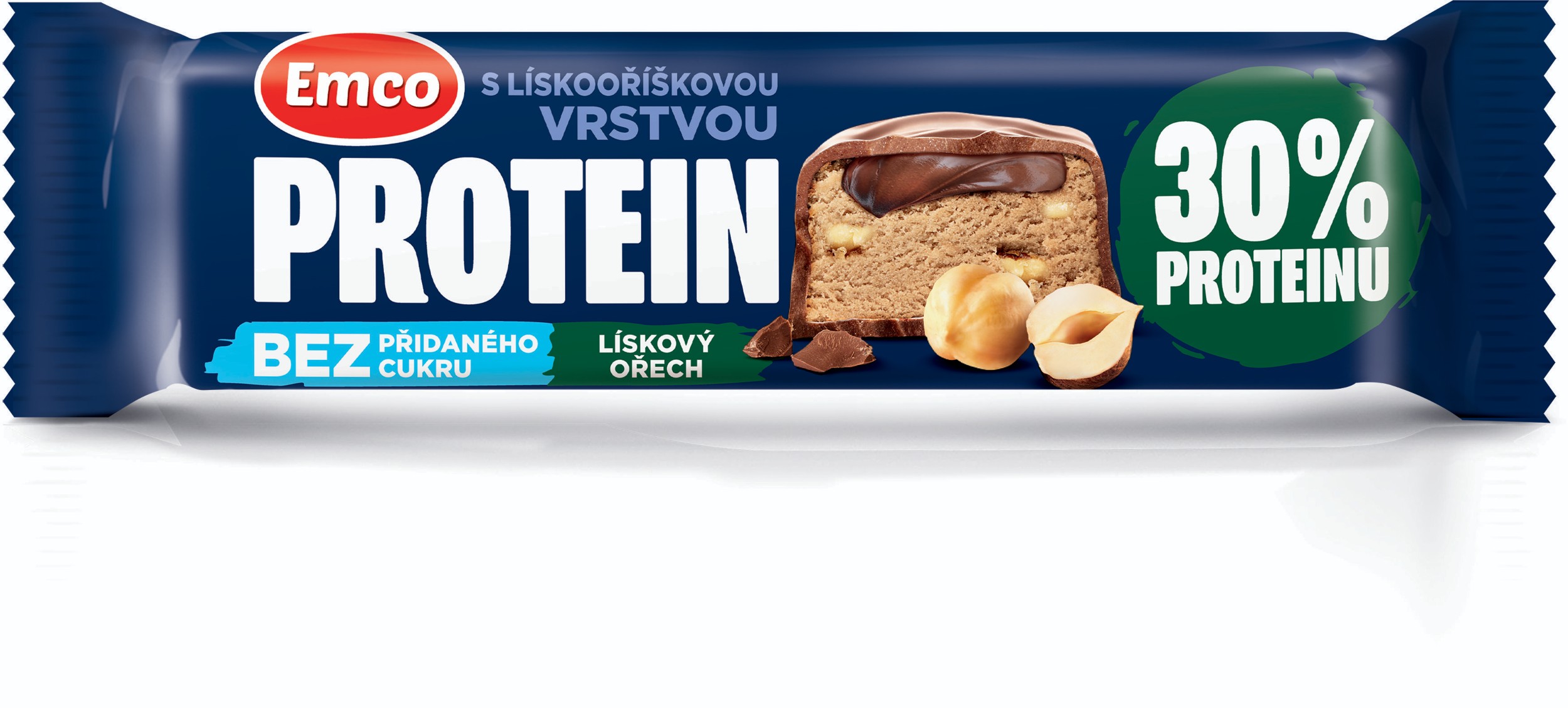 Trvanlivé potraviny - Emco Proteinová tyčinka lískový ořech 45g