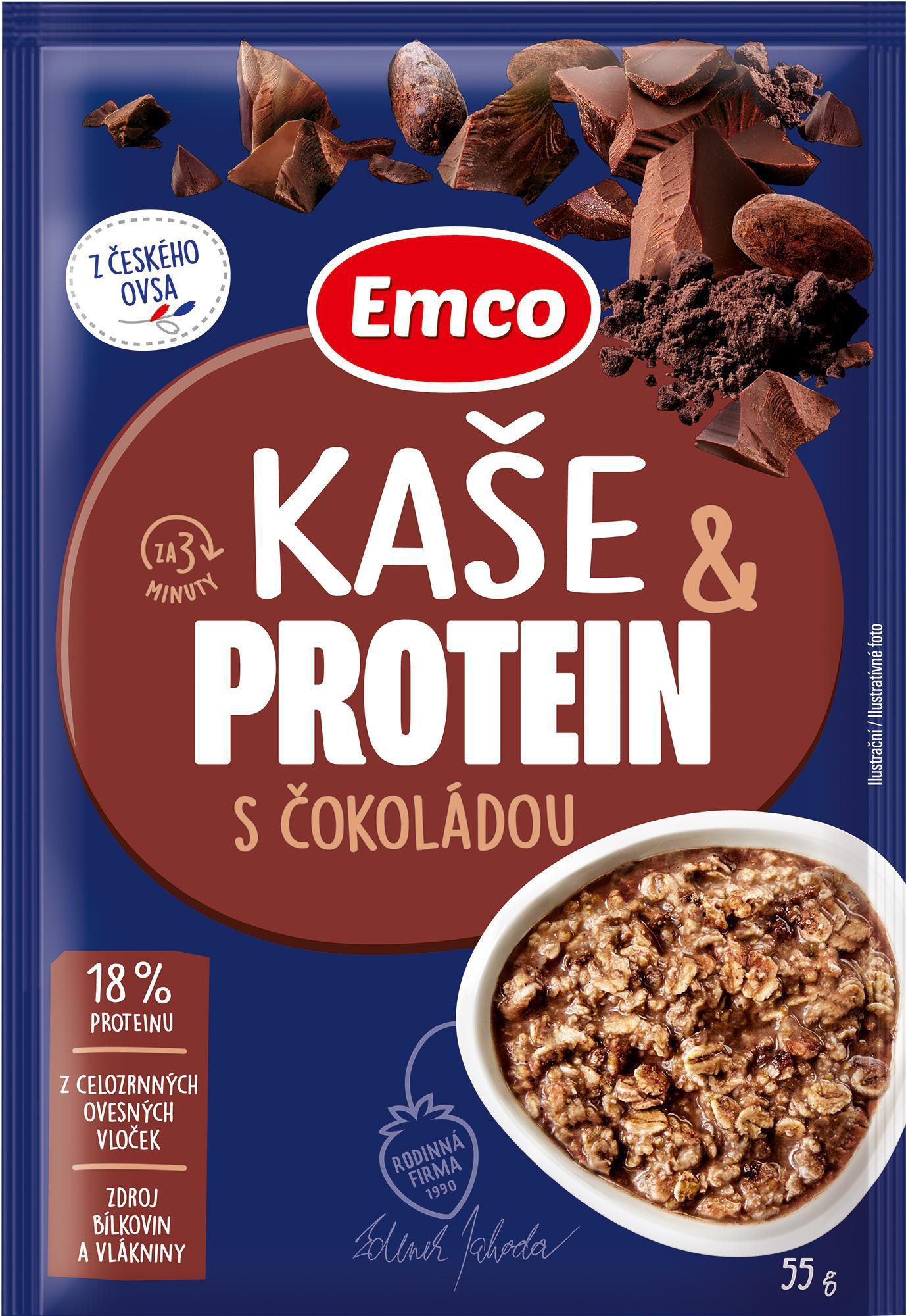Trvanlivé potraviny - Emco Super Kaše protein & quinoa s čokoládou 55 g