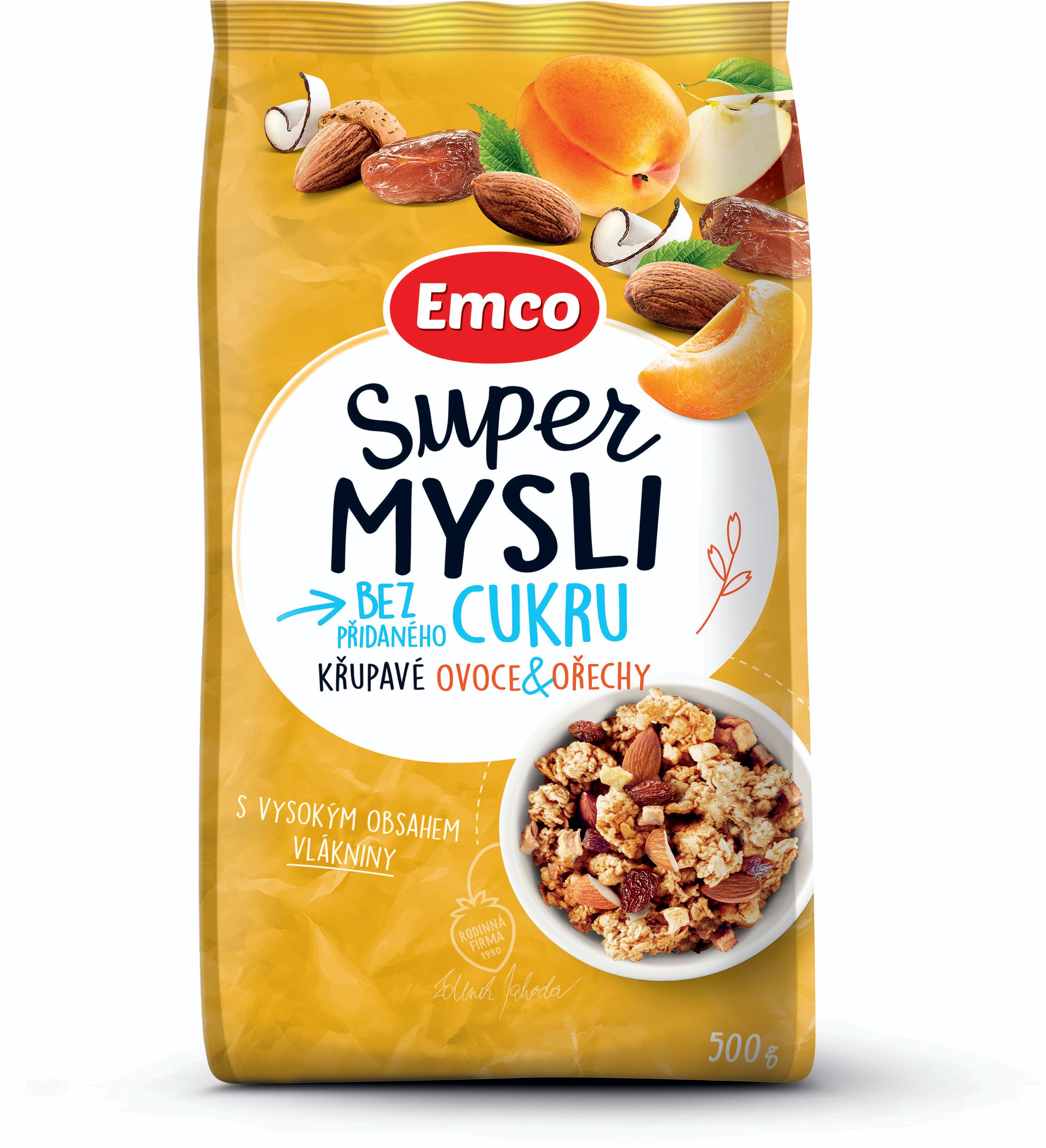 Trvanlivé potraviny - Emco Super mysli ovoce a ořechy 500g