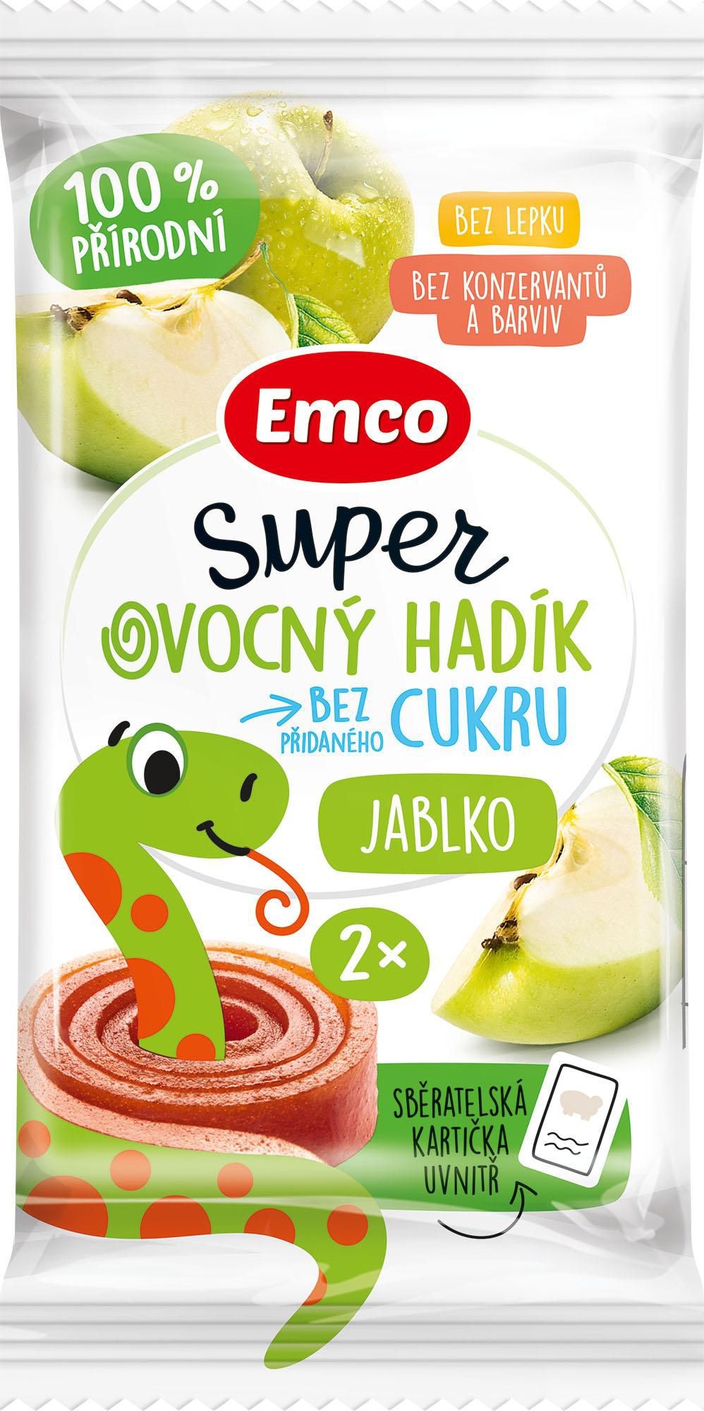 Zdravý svět - Emco Super ovocný hadík jablko 20g
