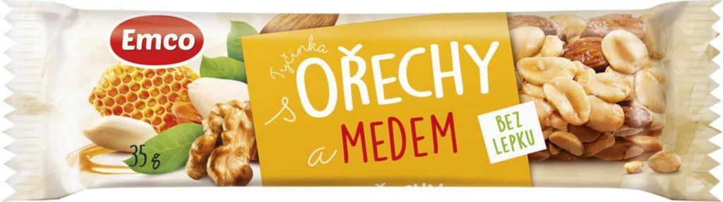 Trvanlivé potraviny - Emco Tyčinka ořechy a med 35 g