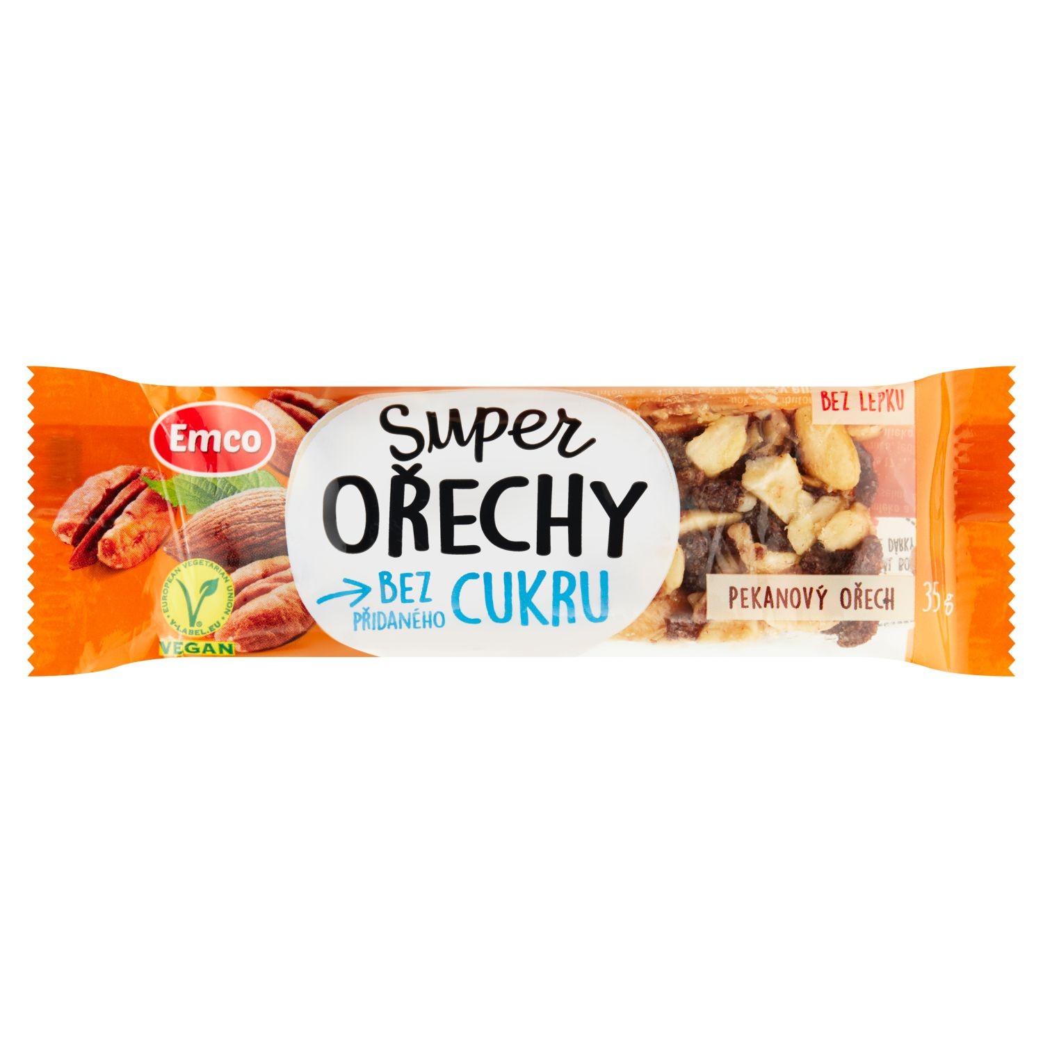 Trvanlivé potraviny - Emco Tyčinka Superořechy Pekan 35g