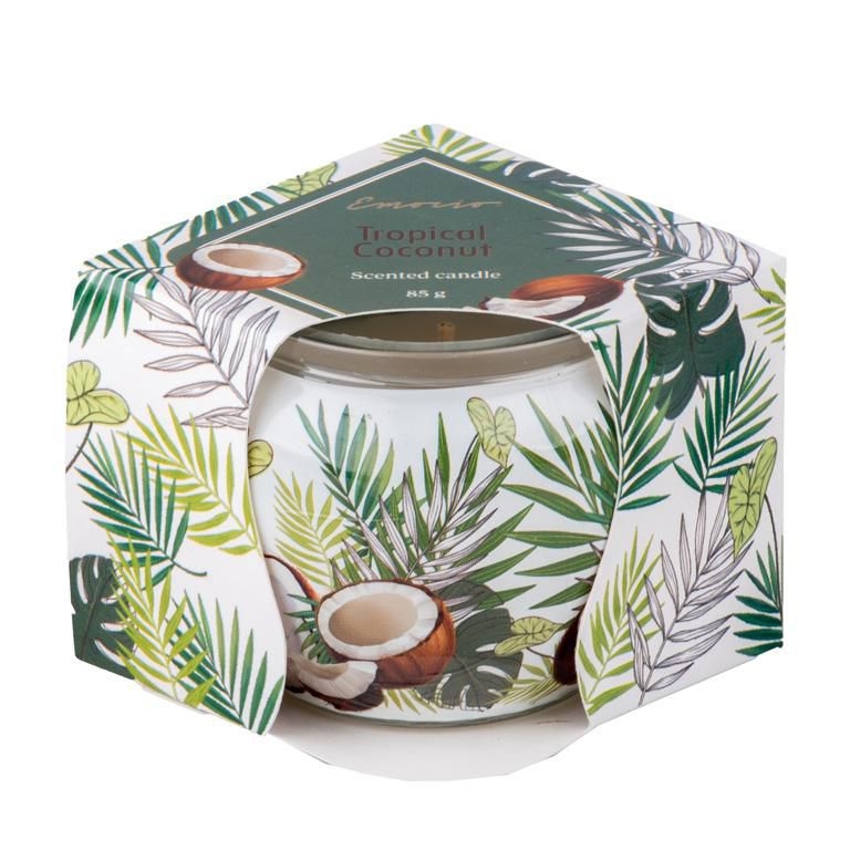 Domácnost a Zahrada - Emocio Sklo Dekor 70x62 mm TROPICAL COCO