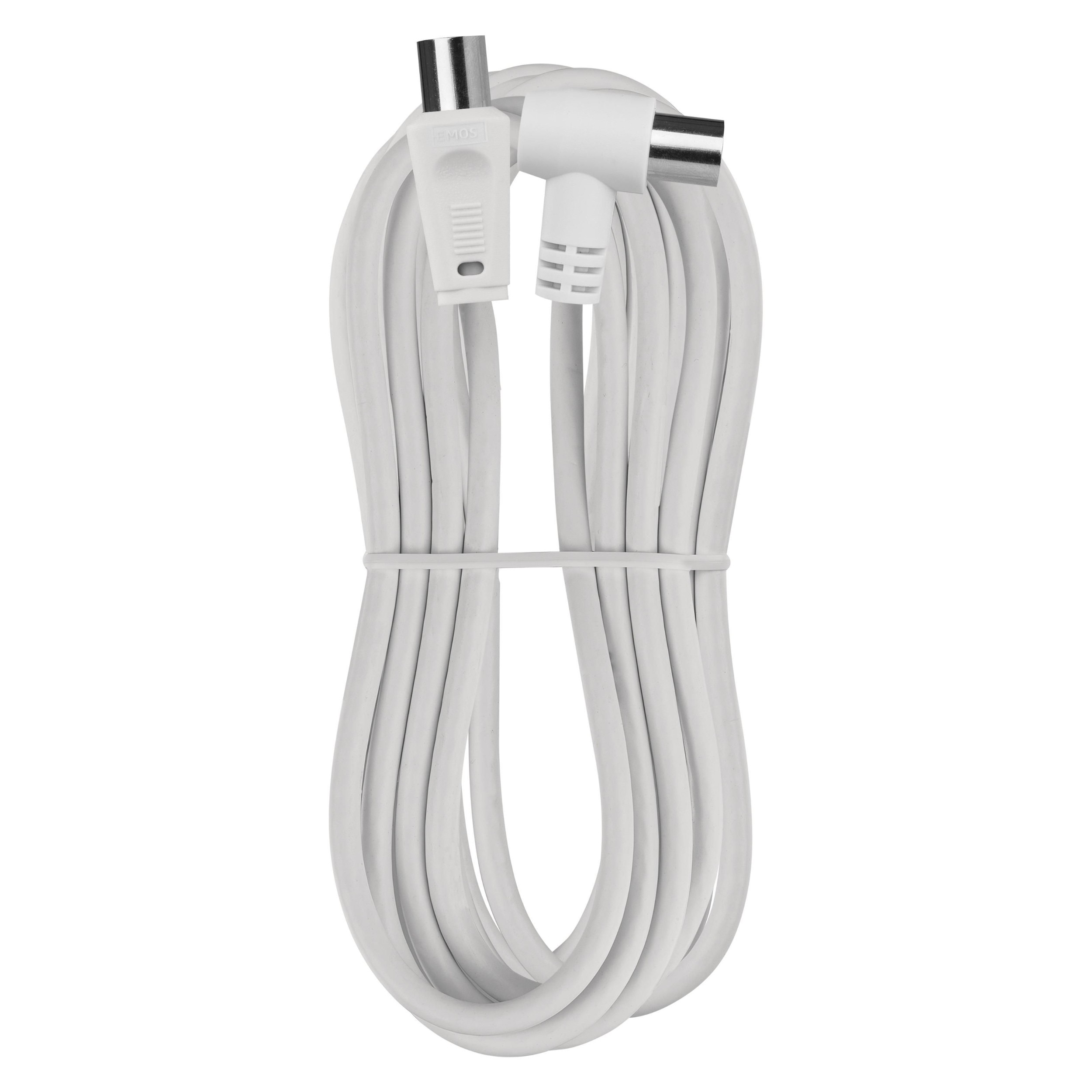 Elektro - Emos Anténní KOAX. kabel 90° 3,5M
