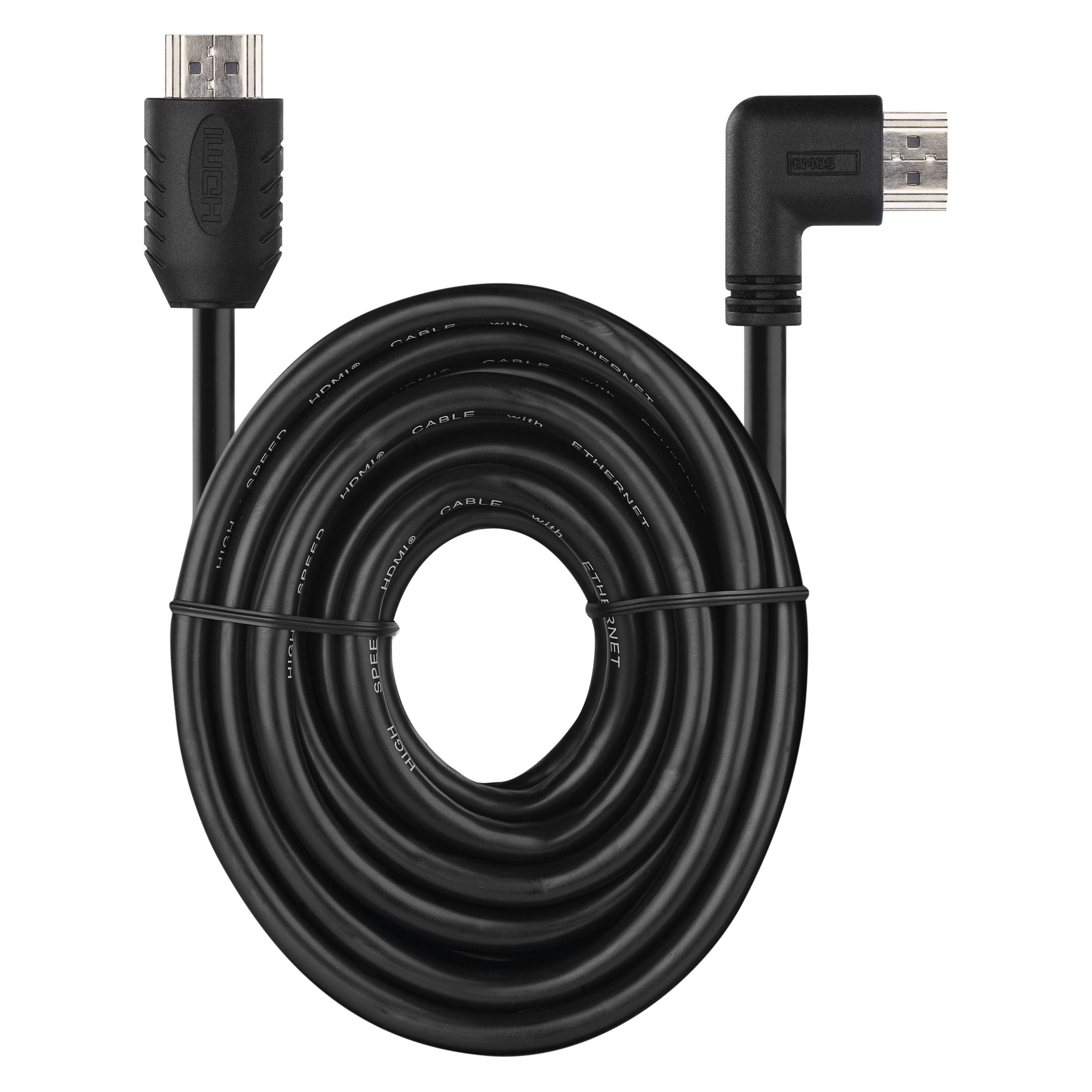 Elektro - Emos HDMI kabel 2.0 A/M-A/M 90° 3M