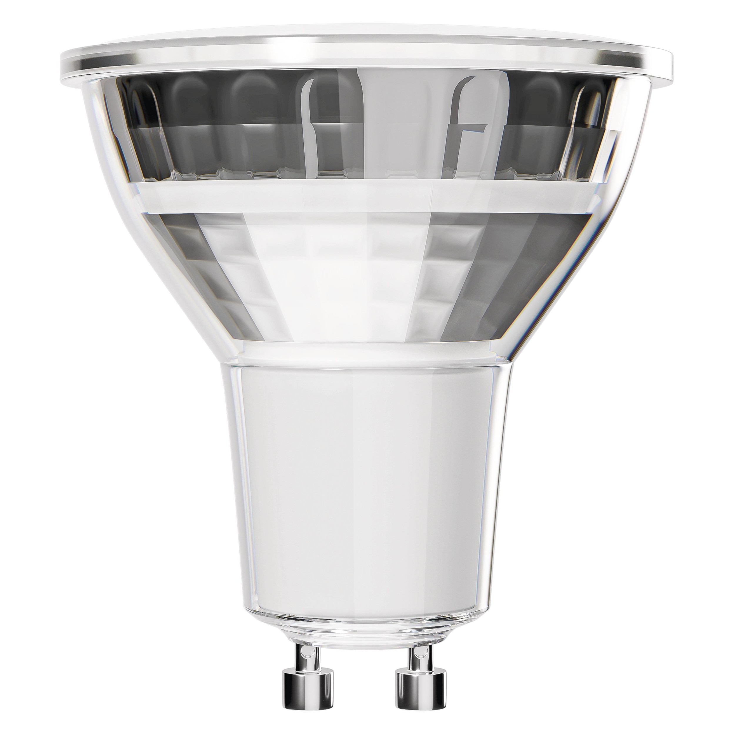 Emos LED žárovka Classic MR16 stříbrná/ GU10 / 3 W (32 W) / 345 lm / teplá bílá