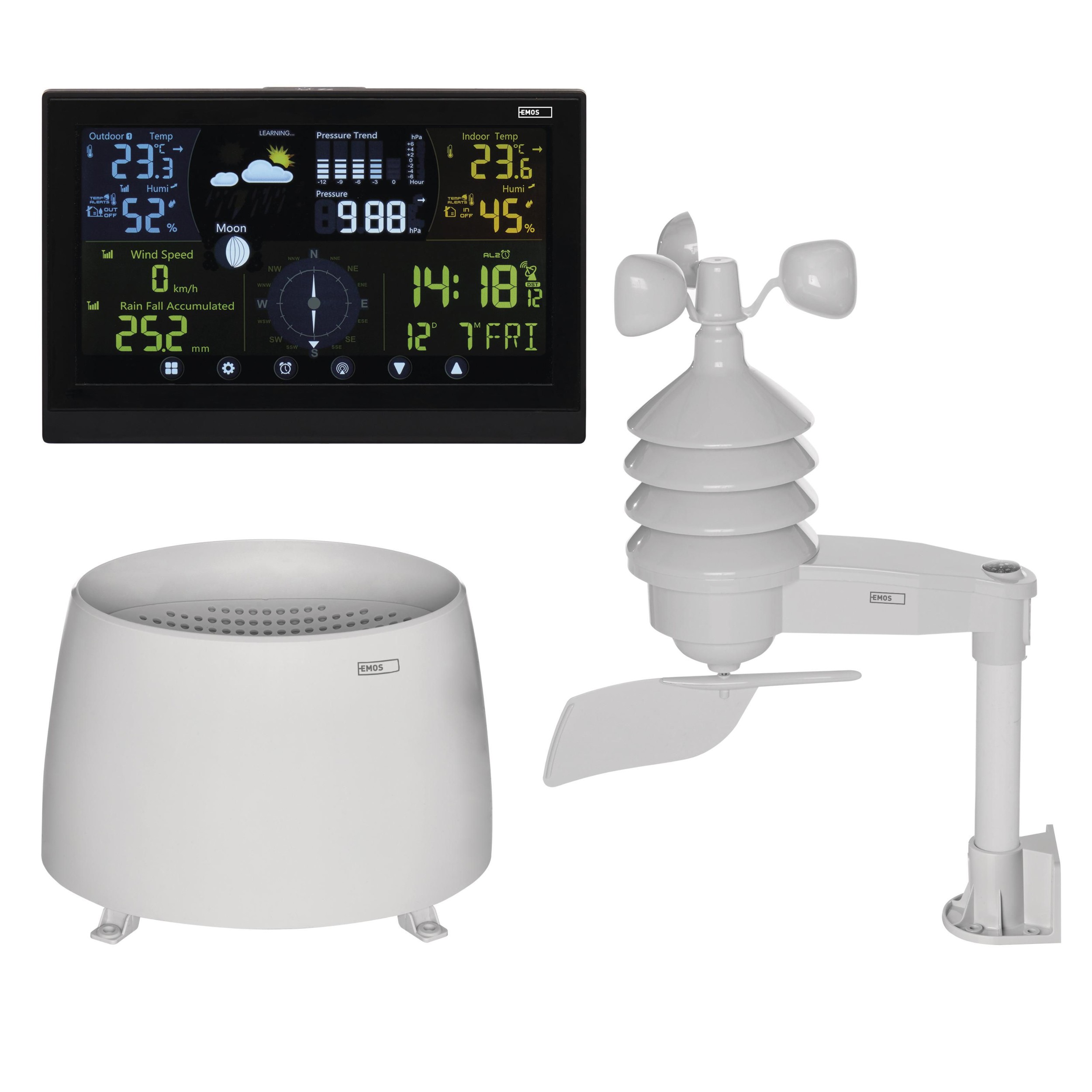 Elektro - Emos Profi bezdrátová meteostanice E6016