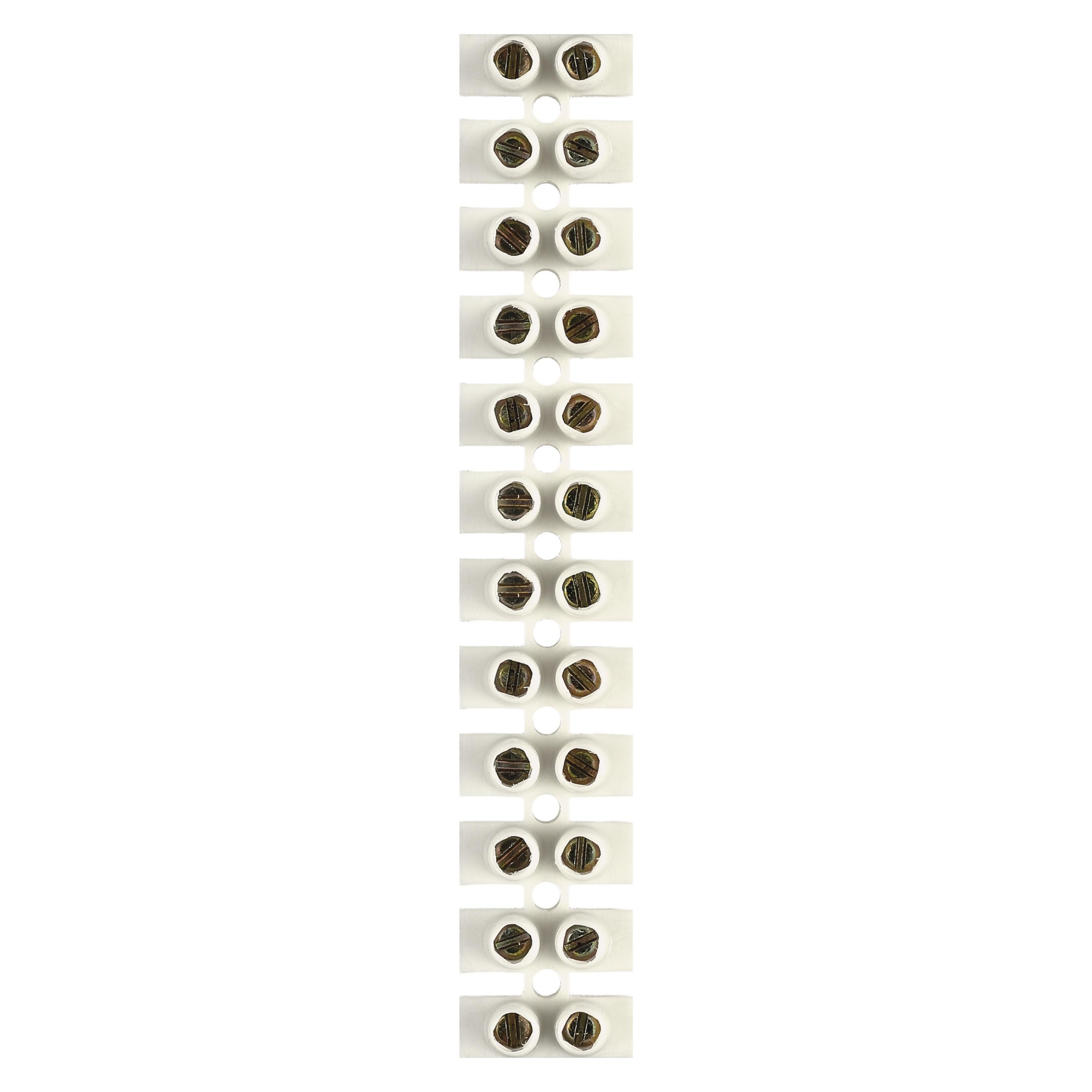 Domácnost a Zahrada - Emos Šroubová svorkovnice 12× 2,5–4 mm2, 450 V, bílá