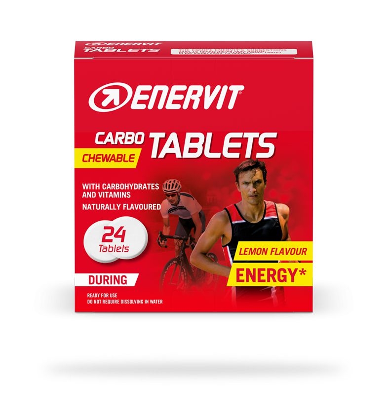 Domácnost a Zahrada - ENERVIT carbo tablets citron 24tbl 96g