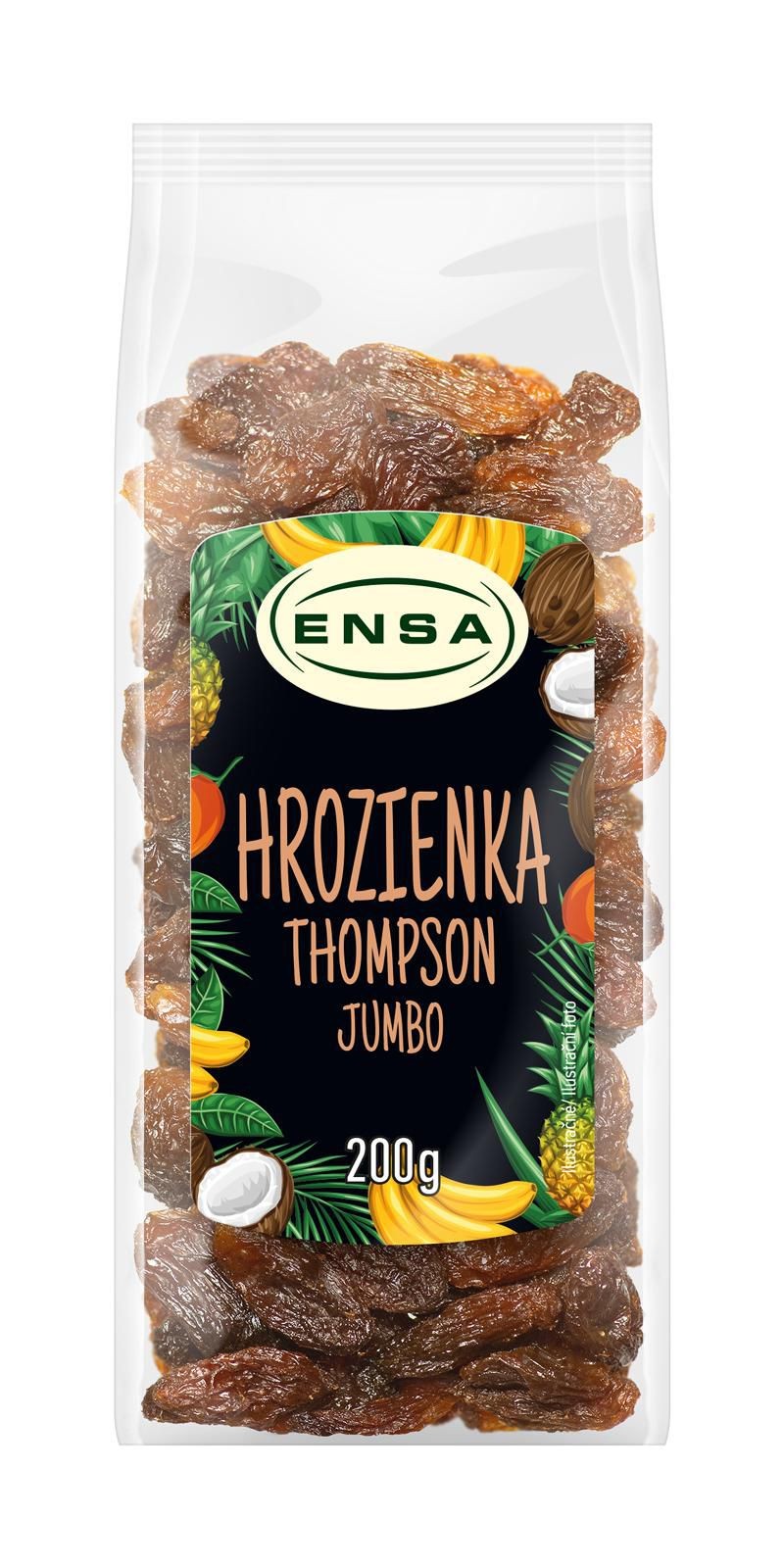 Trvanlivé potraviny - Ensa Rozinky Thompson Jumbo 200g