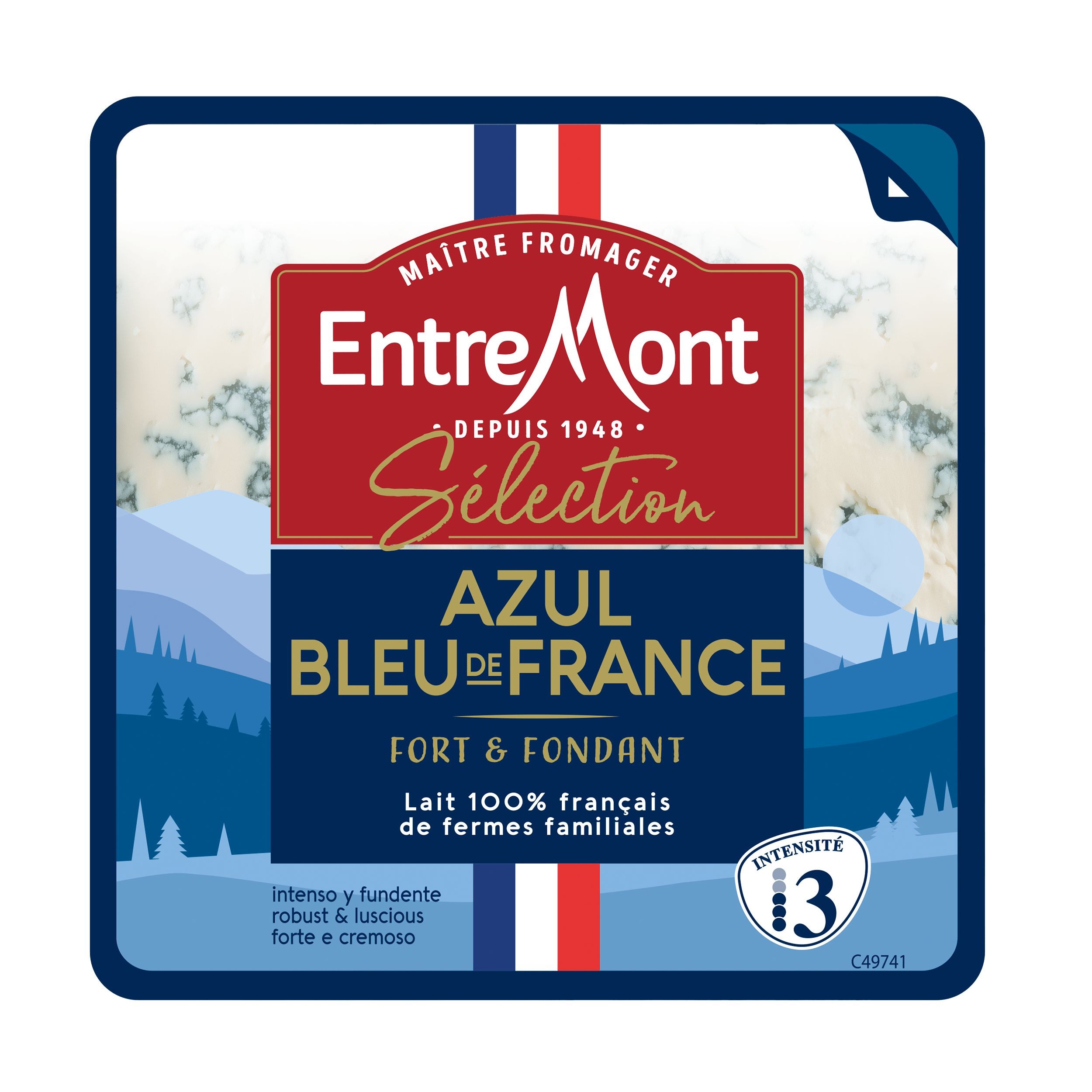 Mléčné a chlazené - Entremont Azul Blue de France 100 g