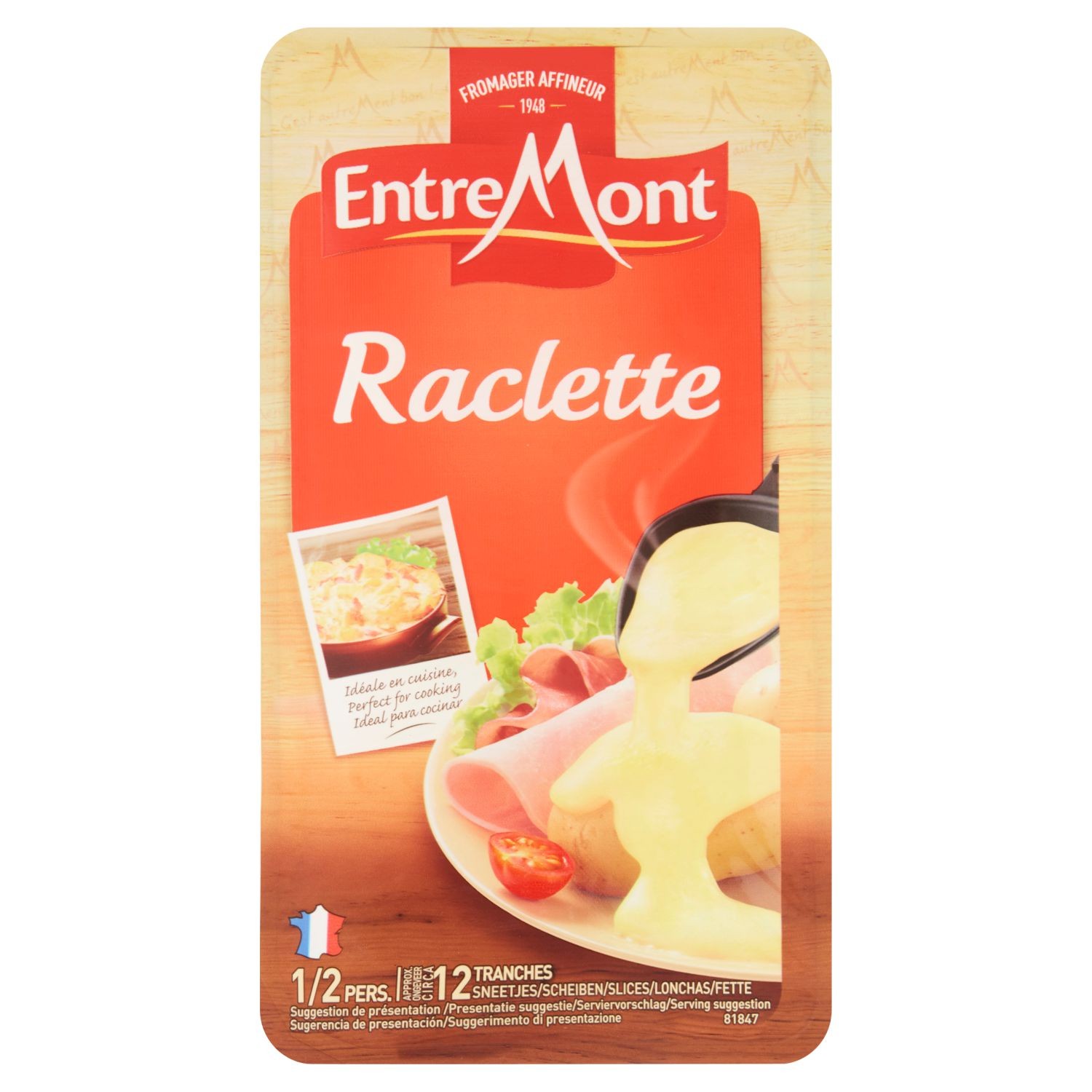 Mléčné a chlazené - Entremont Raclette plátky 250 g