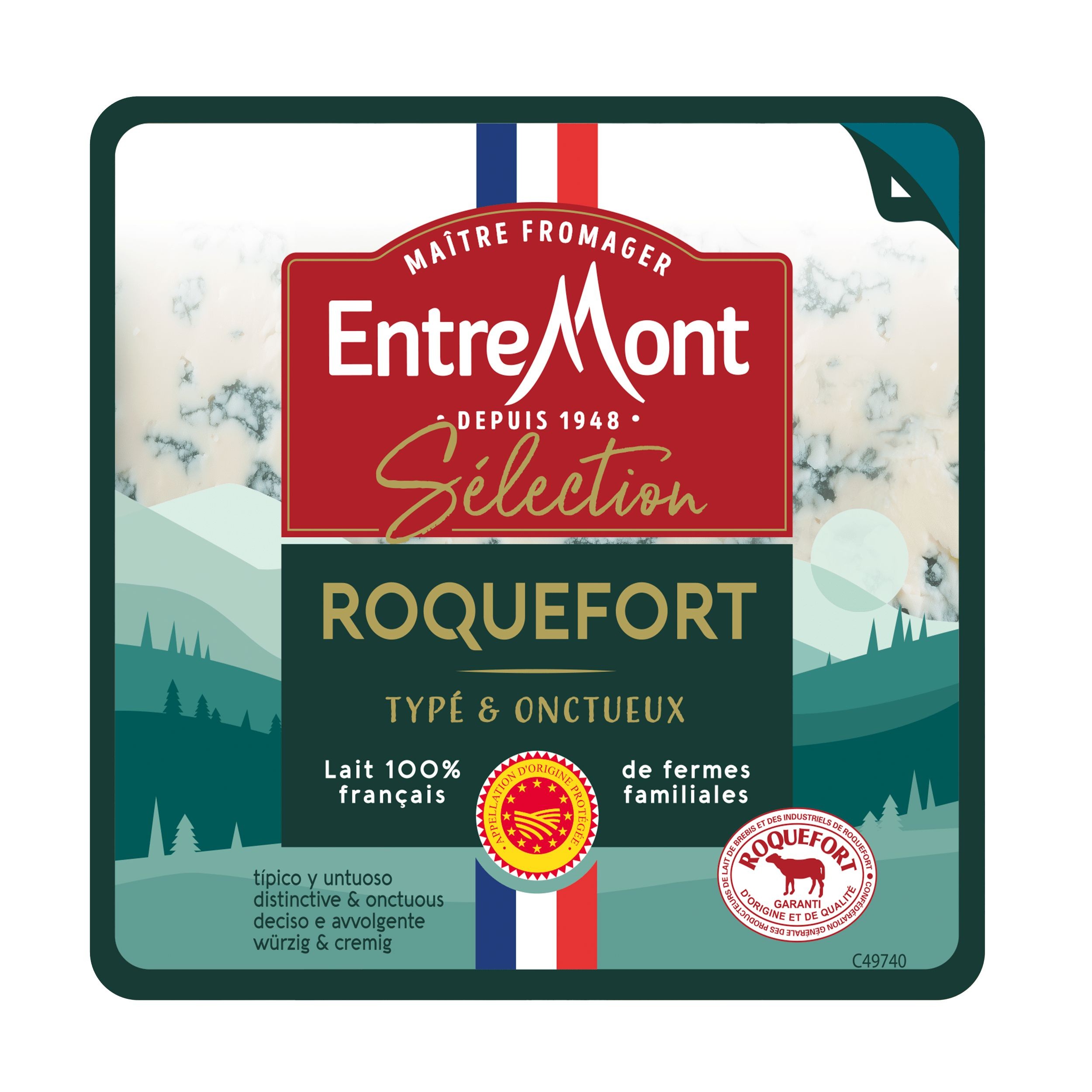 Mléčné a chlazené - Entremont Roquefort 100 g