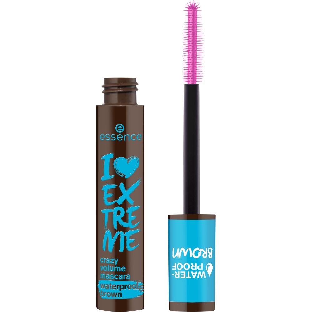 Drogerie a kosmetika - essence řasenka I LOVE EXTREME crazy volume voděodolná hnědá 01