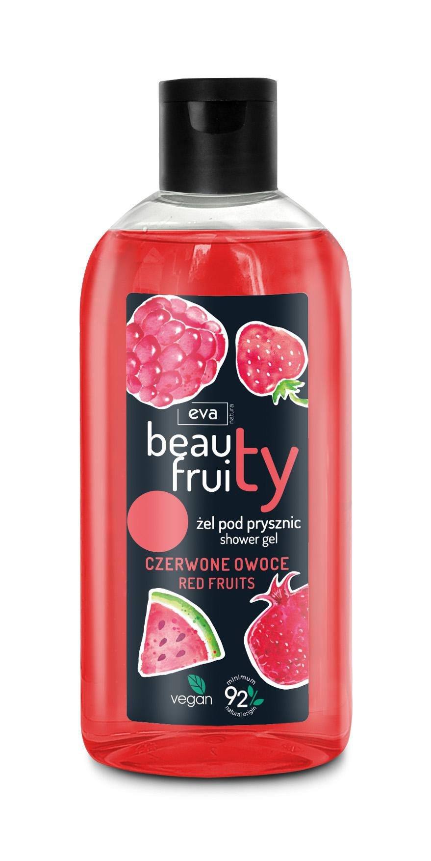 Drogerie a kosmetika - Eva natura beauty fruity sprchový gel red fruits 400ml