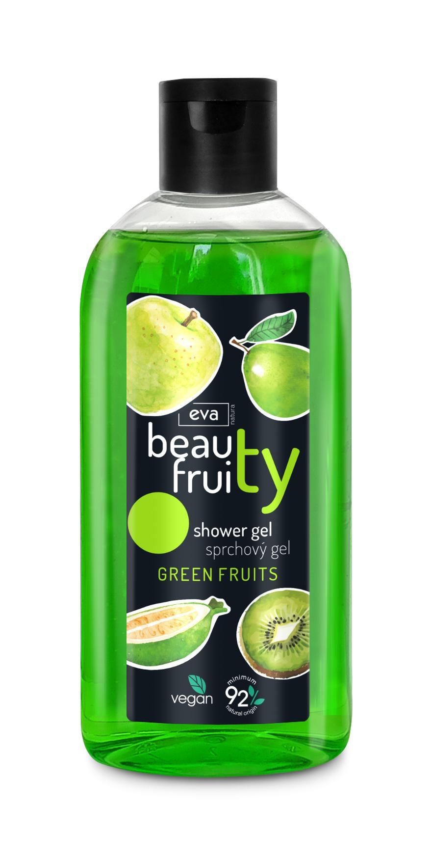 Drogerie a kosmetika - Eva Natura Beauty Fruity sprchový gel se zeleným ovocem, 400 ml