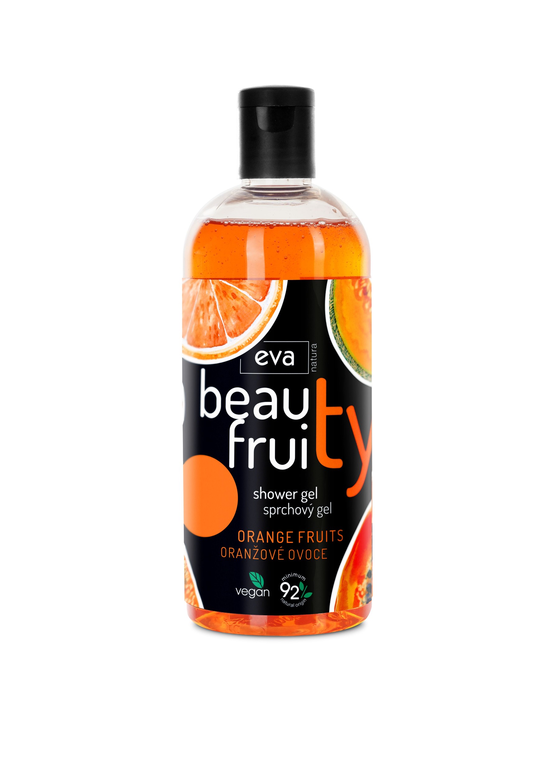 Drogerie a kosmetika - Eva natura beauty fruity sprcový gel orange fruits 400ml