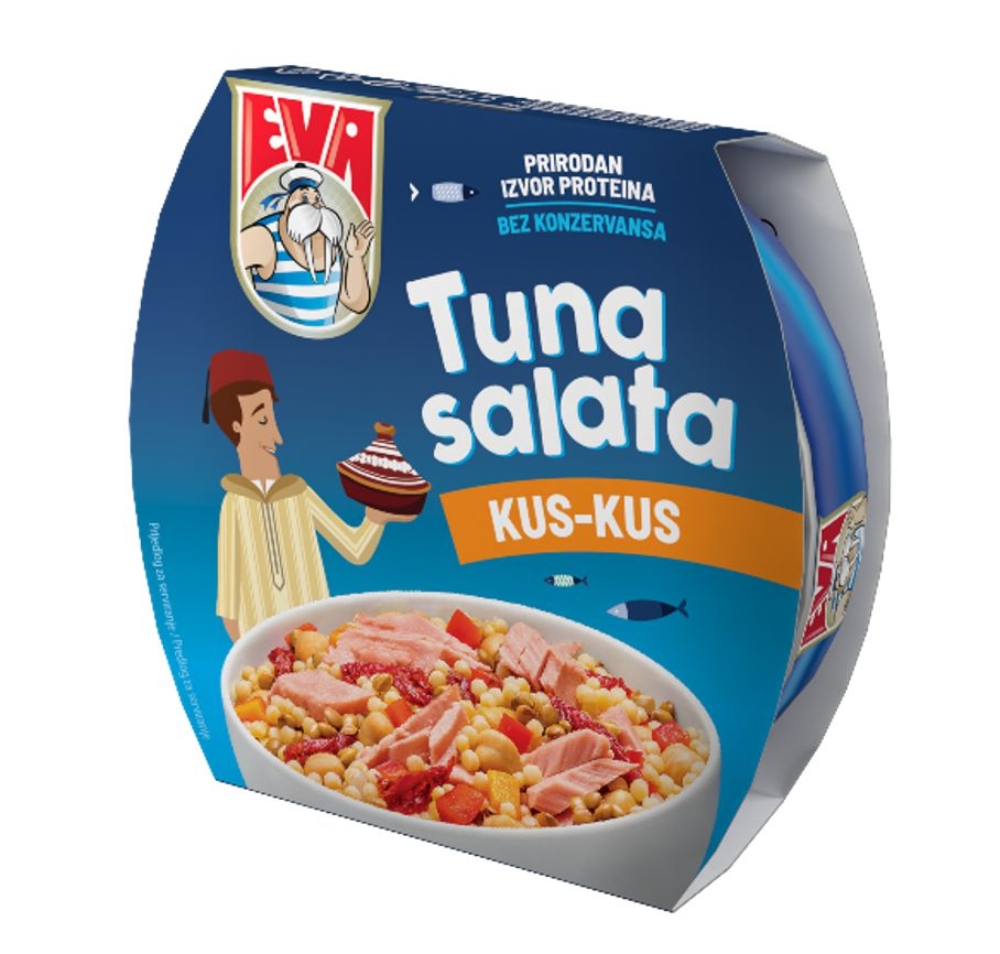Trvanlivé potraviny - EVA Tuňákový salát s kuskusem 160g