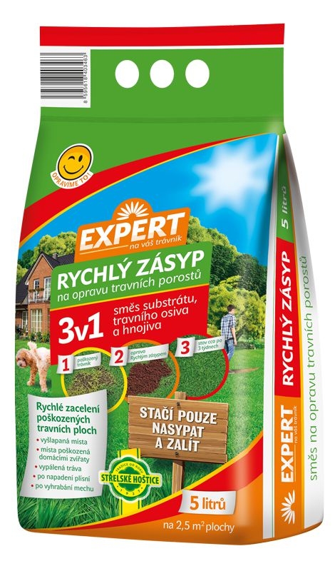 Domácnost a Zahrada - Expert Rychlý zásyp směs substrátu, osiva a hnojiva 5 l