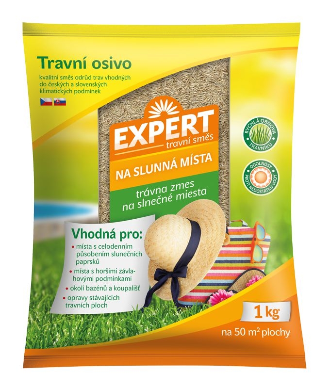 Domácnost a Zahrada - Expert Travní směs na slunná místa 1 kg