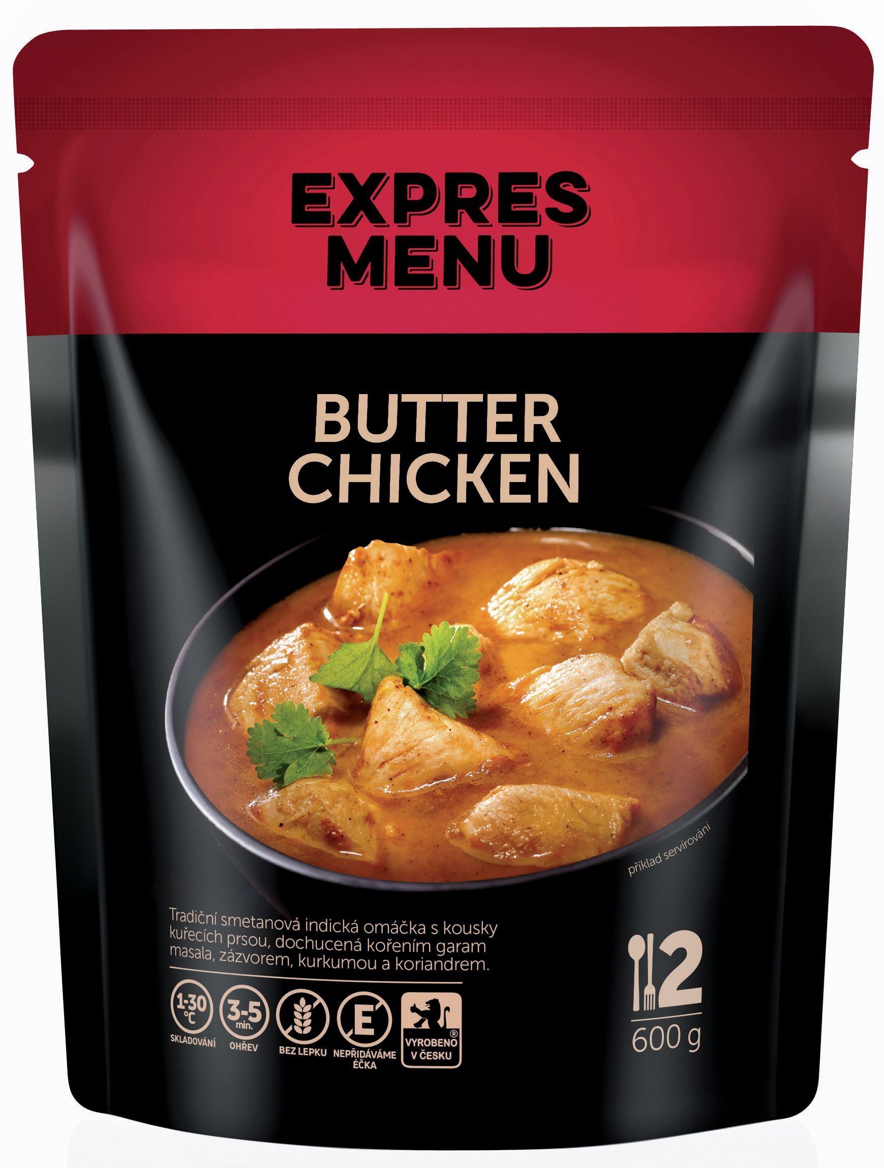Hotová jídla - Expres menu Butter chicken, bez lepku 600g