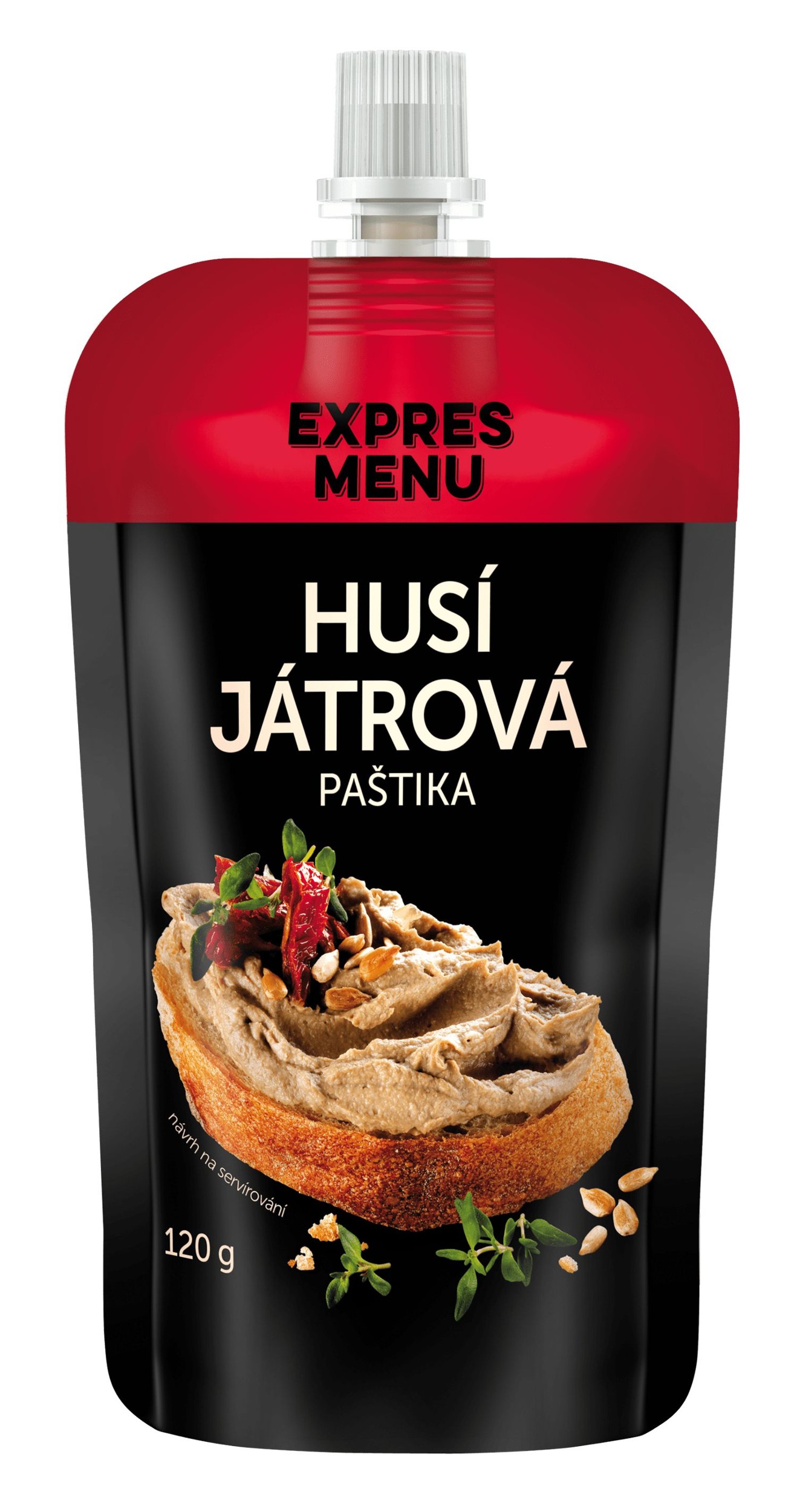 Trvanlivé potraviny - Expres menu Husí játrová paštika 120g