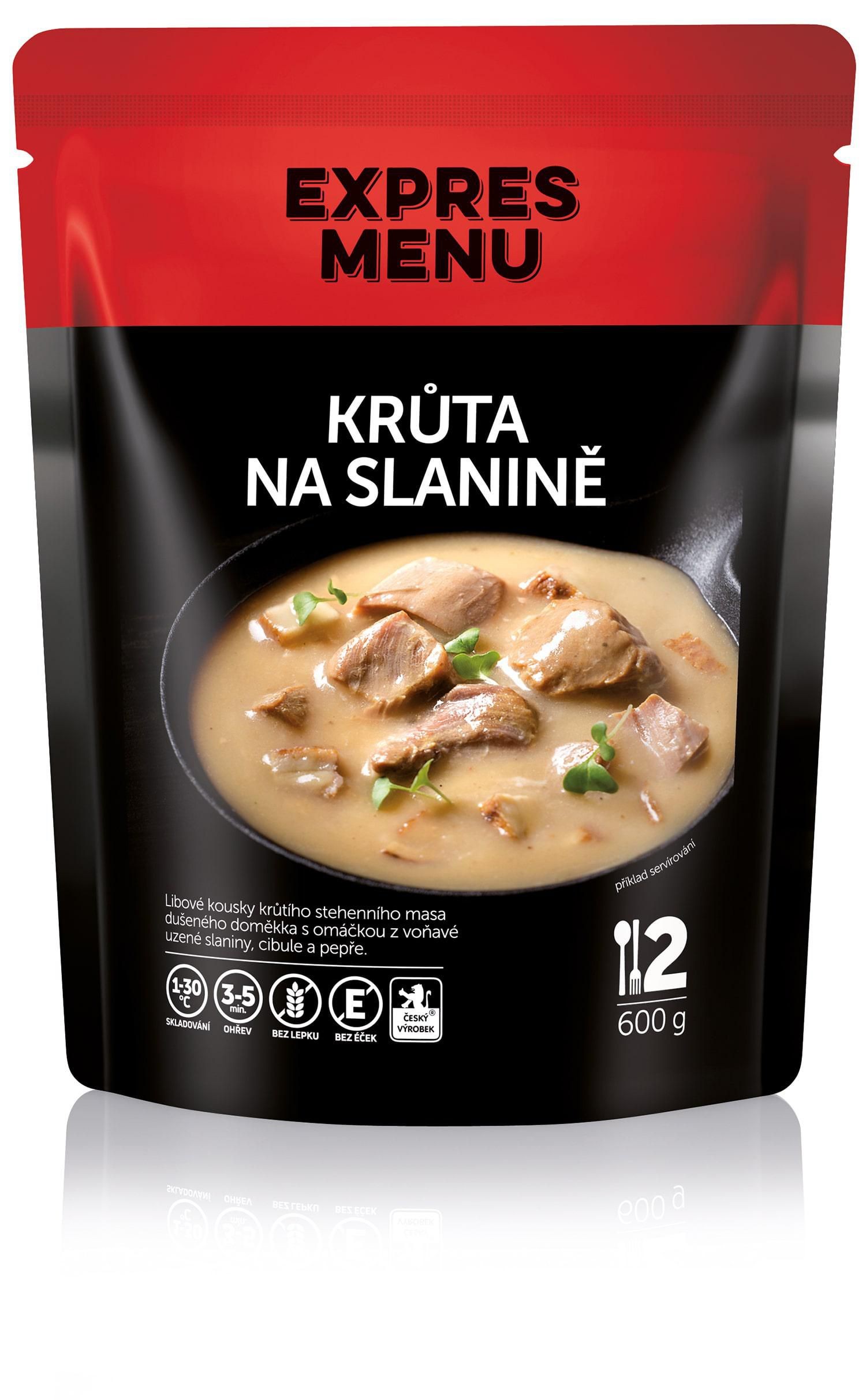 Hotová jídla - Expres menu Krůta na slanině 600g