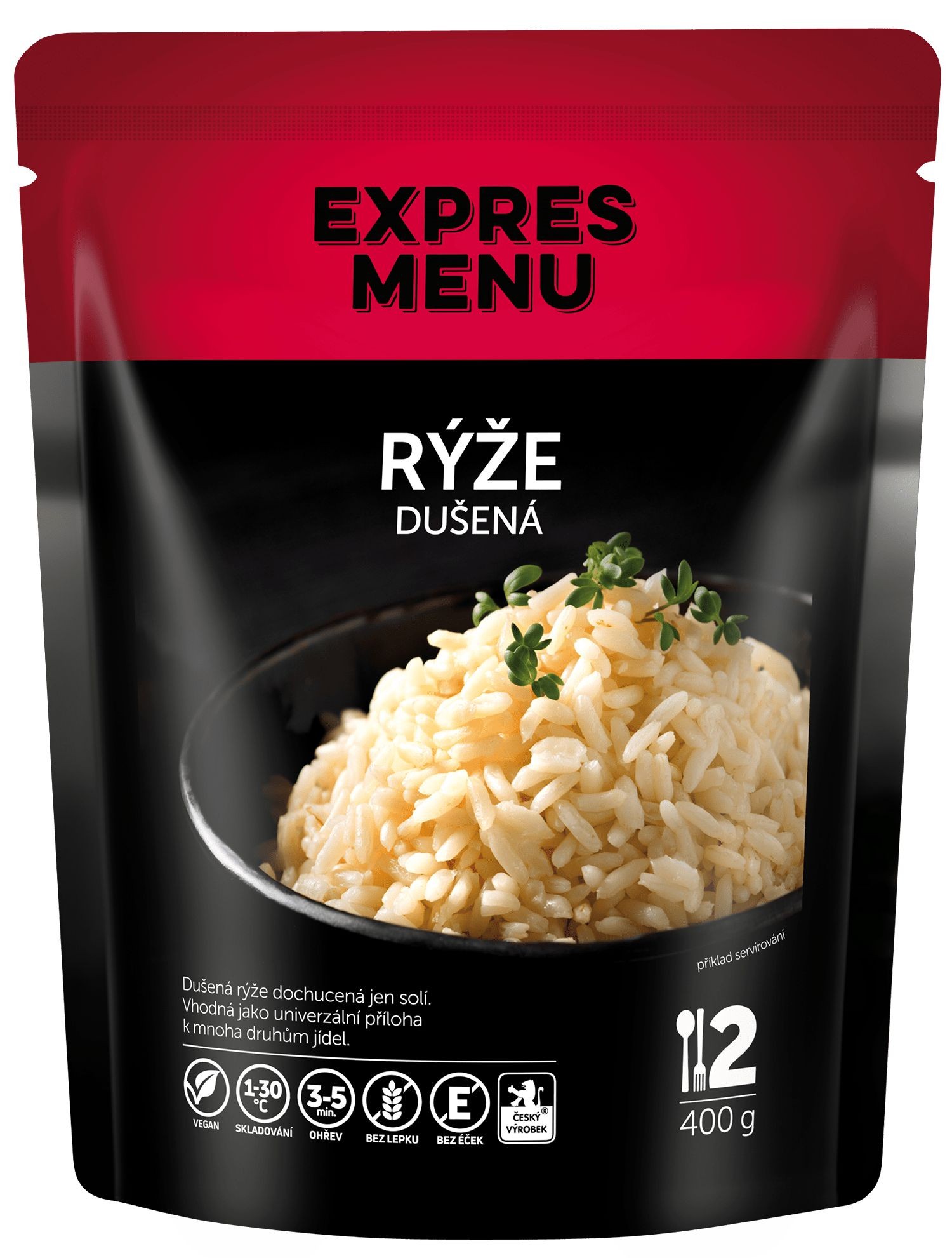 Hotová jídla - Expres menu Rýže dušená 400g